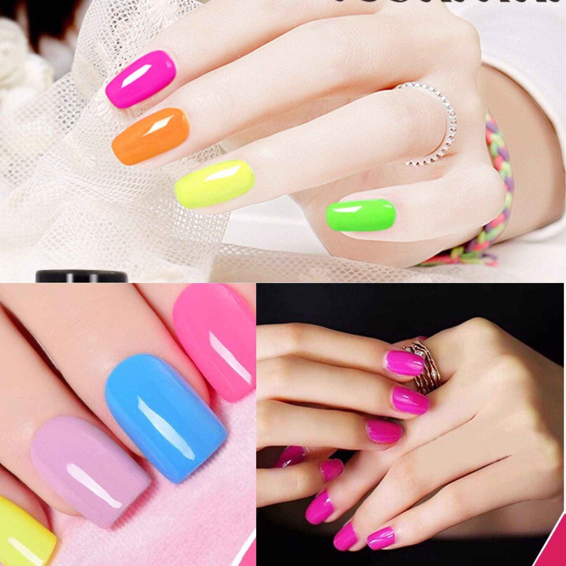 Vishine Gel Nail Polish 24 Colors Set Soak Off Gel Nail Polish Kit Nail Art Manicure Pedicure New Starter Pretty Color Collection Gift Set 8ml