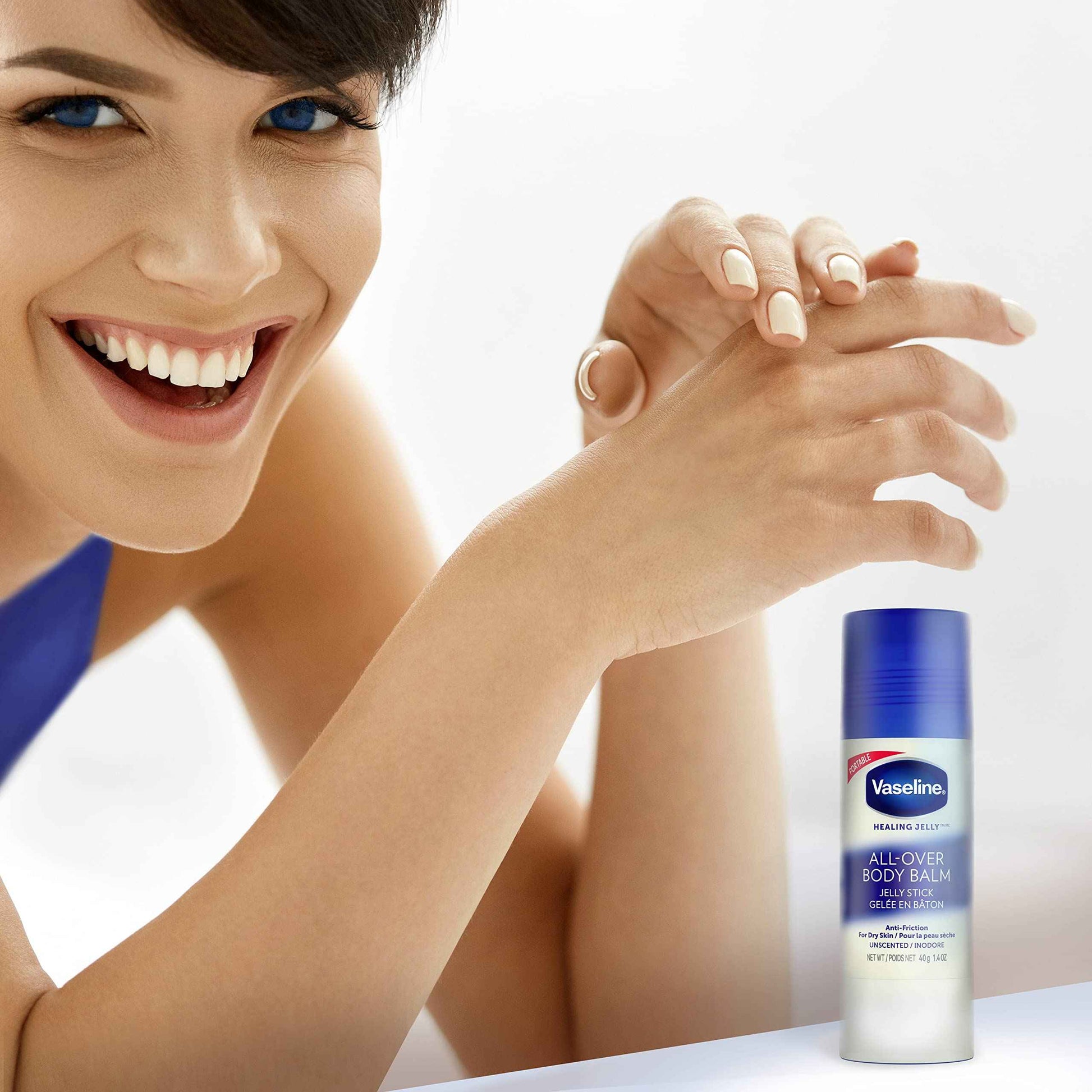 Vaseline Intensive Care Essential Healing Body Lotion, 20.3 oz, Bundled with Petroleum Jelly Original, 7.5oz, and All-Over Body Balm Stick, 1.4 oz - Pack of 3, Moisturizing Skin Care