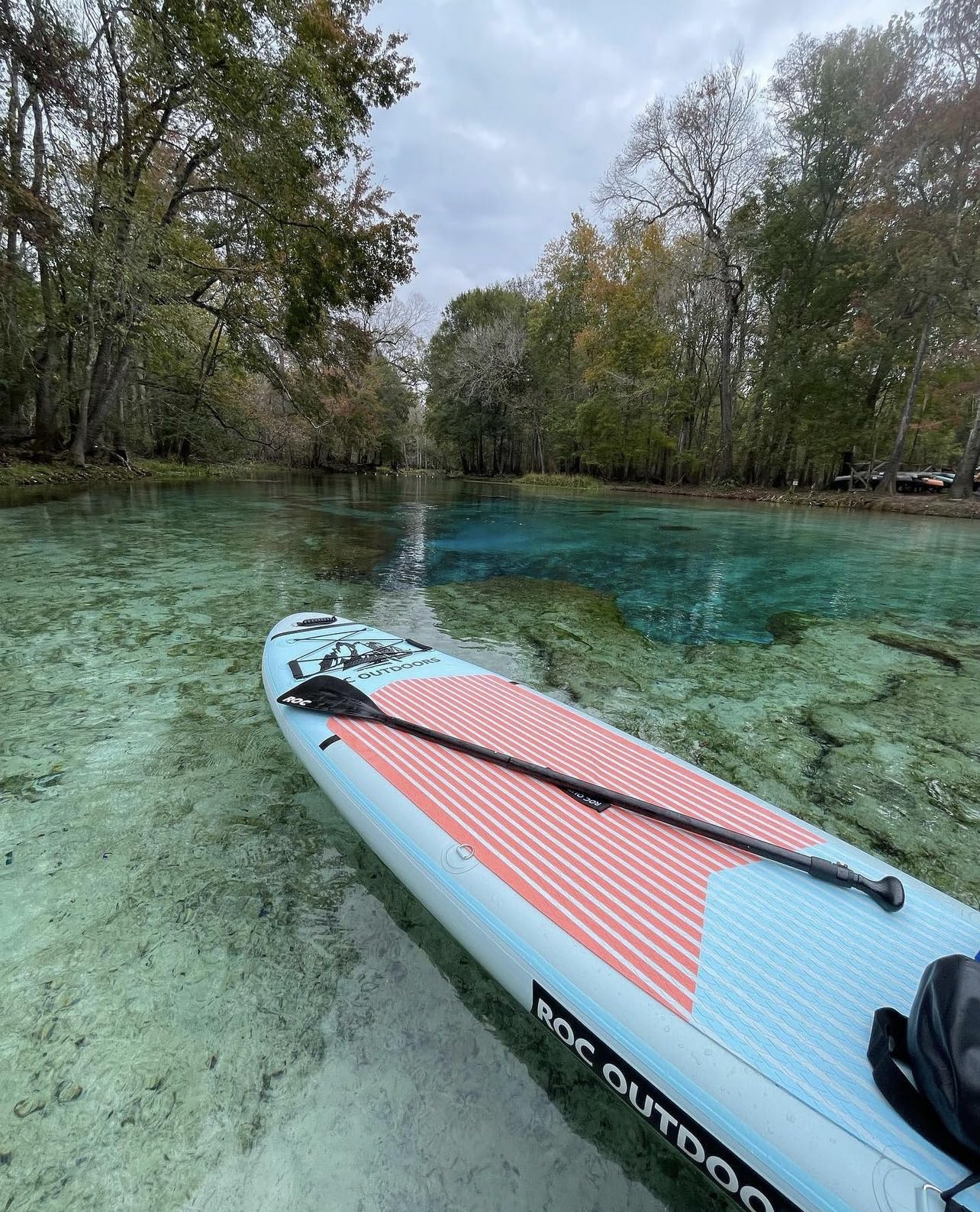 Roc Inflatable Stand Up Paddle Boards 10 ft 6 in with Premium SUP Paddle Board Accessories, Wide Stable Design, Non-Slip Comfort Deck for Youth & Adults (Cloud)