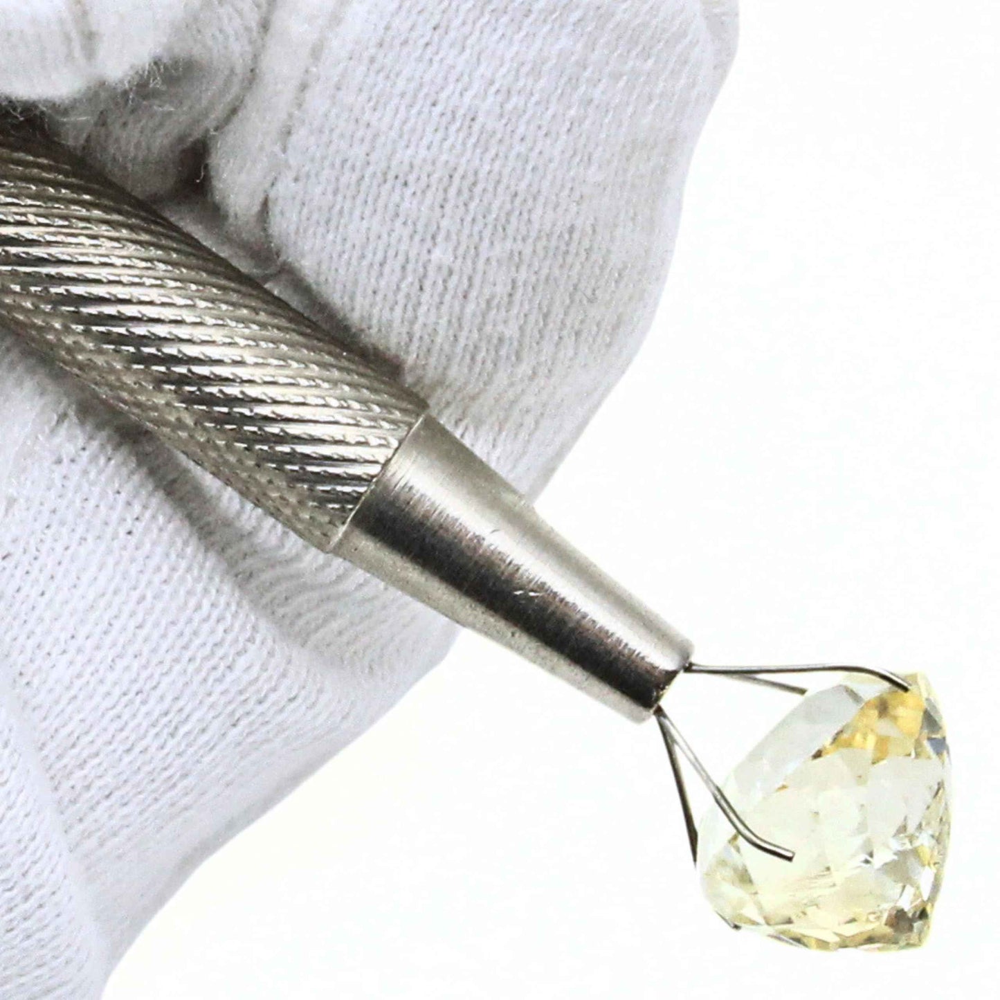 ATAR Diamond Holder Tweezer 4 Prong Professional Pick-up Tool Stainless Steel Jewelry Locking Grabber (ATDP4)