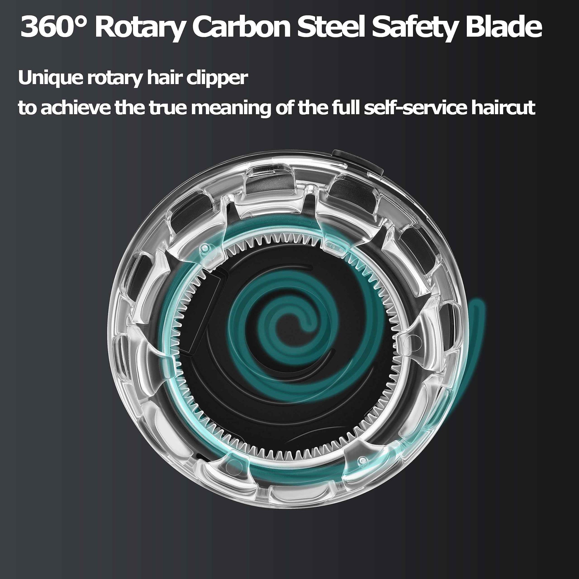 KEMEI Professional Hair Clippers for Men, Automatic Circular Hair Trimmer, Cordless Self-Haircut Kit with LED Display, KM-887 Silvery