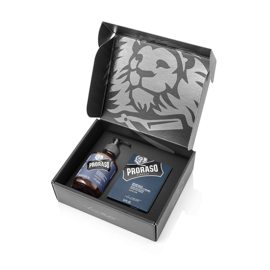 Proraso Beard Care Duo Kit for New or Short Beards with Beard Balm and Wash
