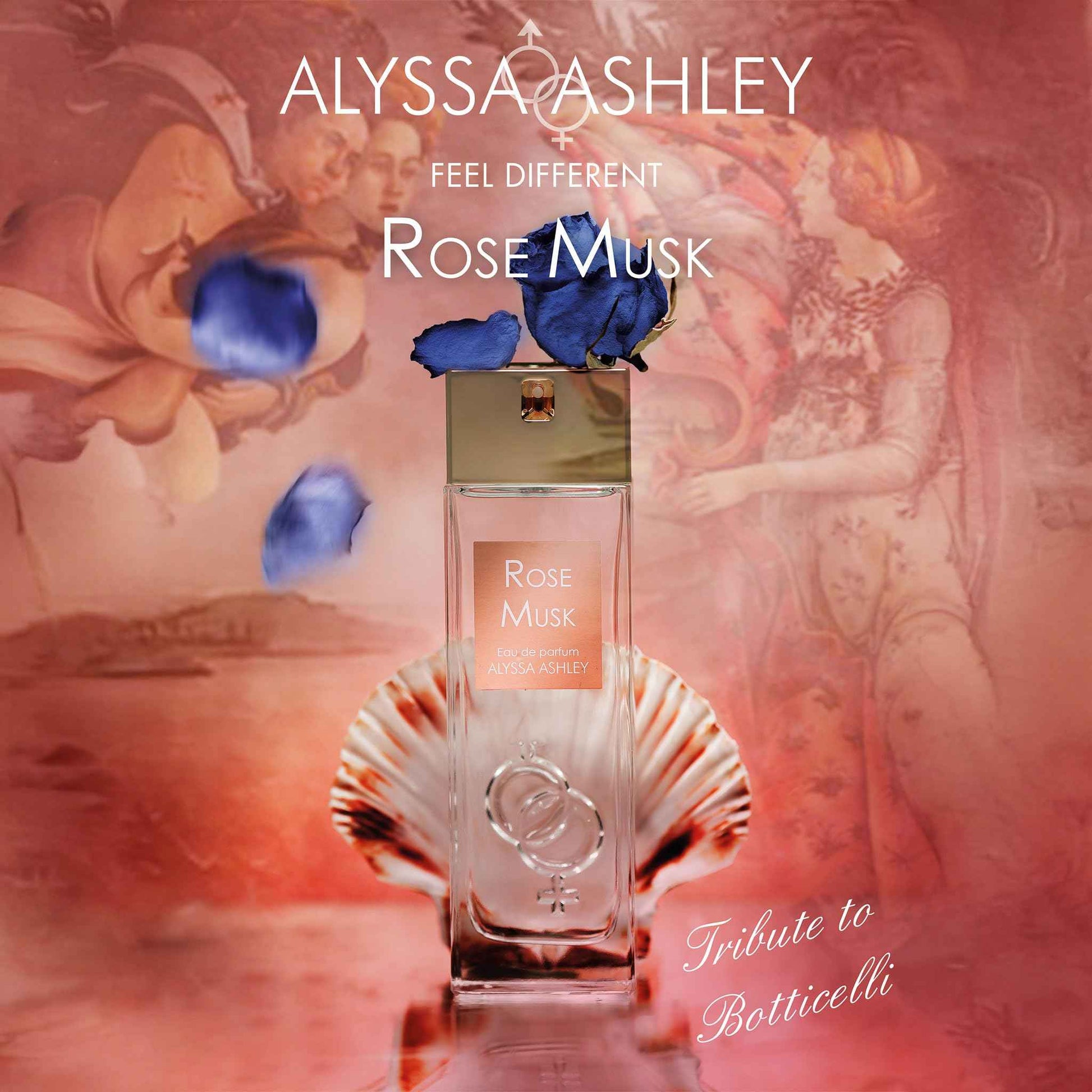 Alyssa Ashley Rose Musk - Perfumes for Women and Cologne for Men - Floral Woody Musk Fragrance with Rose and Cassis - 1.7 oz EDP Spray