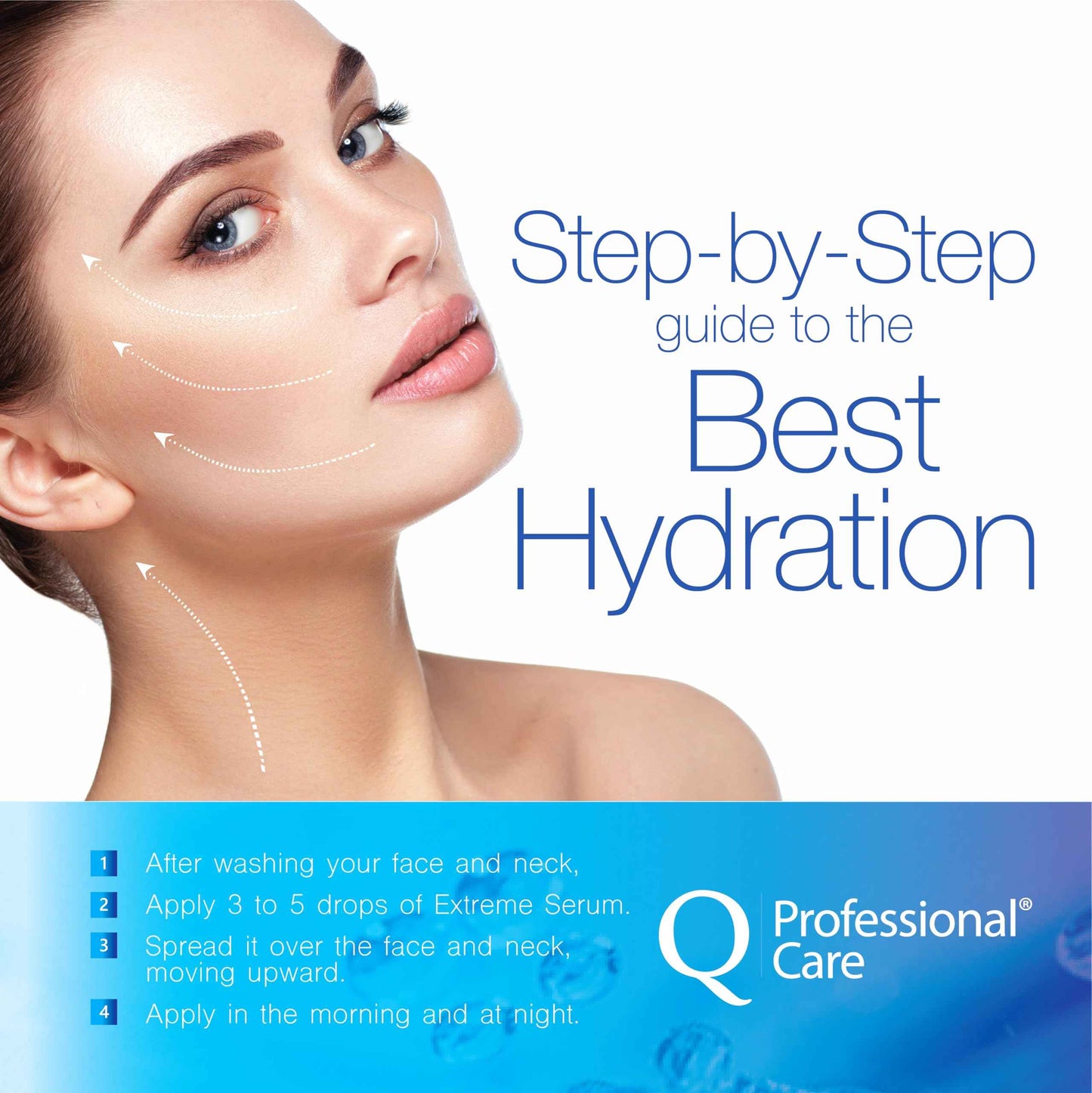 Q|Professional Care Serum for Face | Hyaluronic Acid | Vitamin C | Microneedling | HCA | Multi-Peptides, Vitamins B5, B3, Niacinamide & Centella Asiatica | Alcohol free, Fragrance-Free