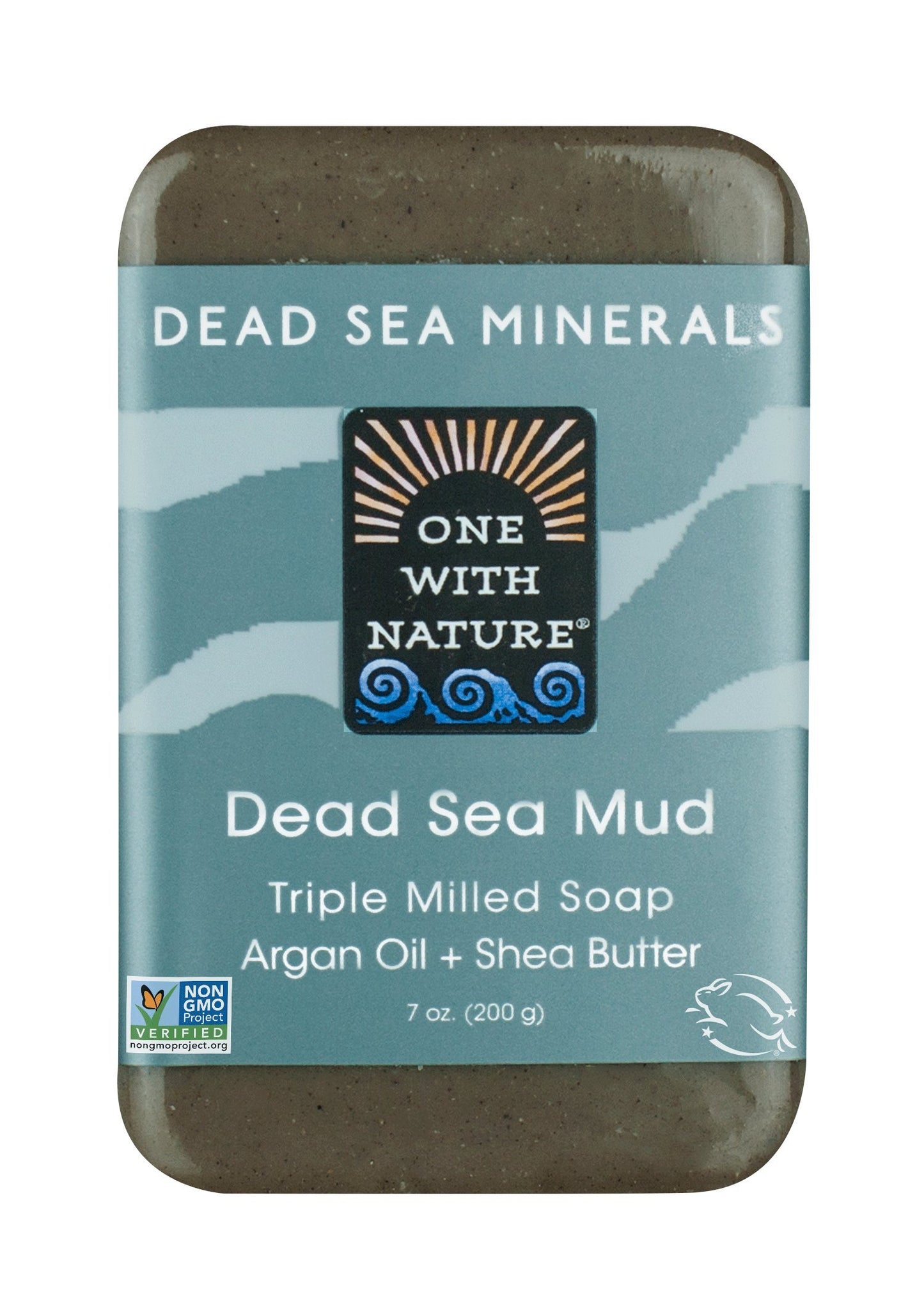 One With Nature Dead Sea Mud Dead Sea Minerals Soap, 7 Ounce Bar