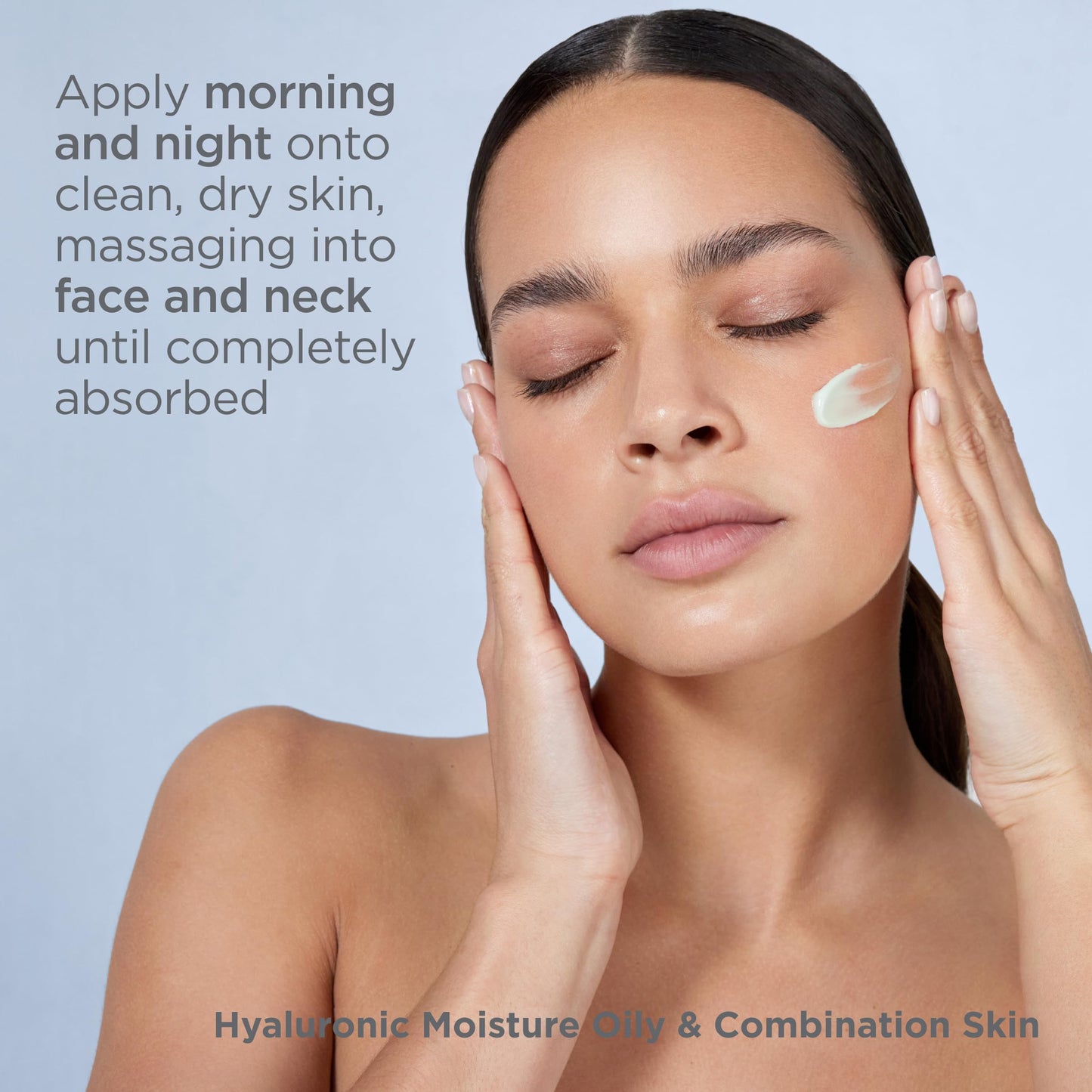 ISDIN Hyaluronic Moisture Oily & Combination Skin Mattifying Daily Face Moisturizer with Hyaluronic Acid 1.76 OZ (Cream)