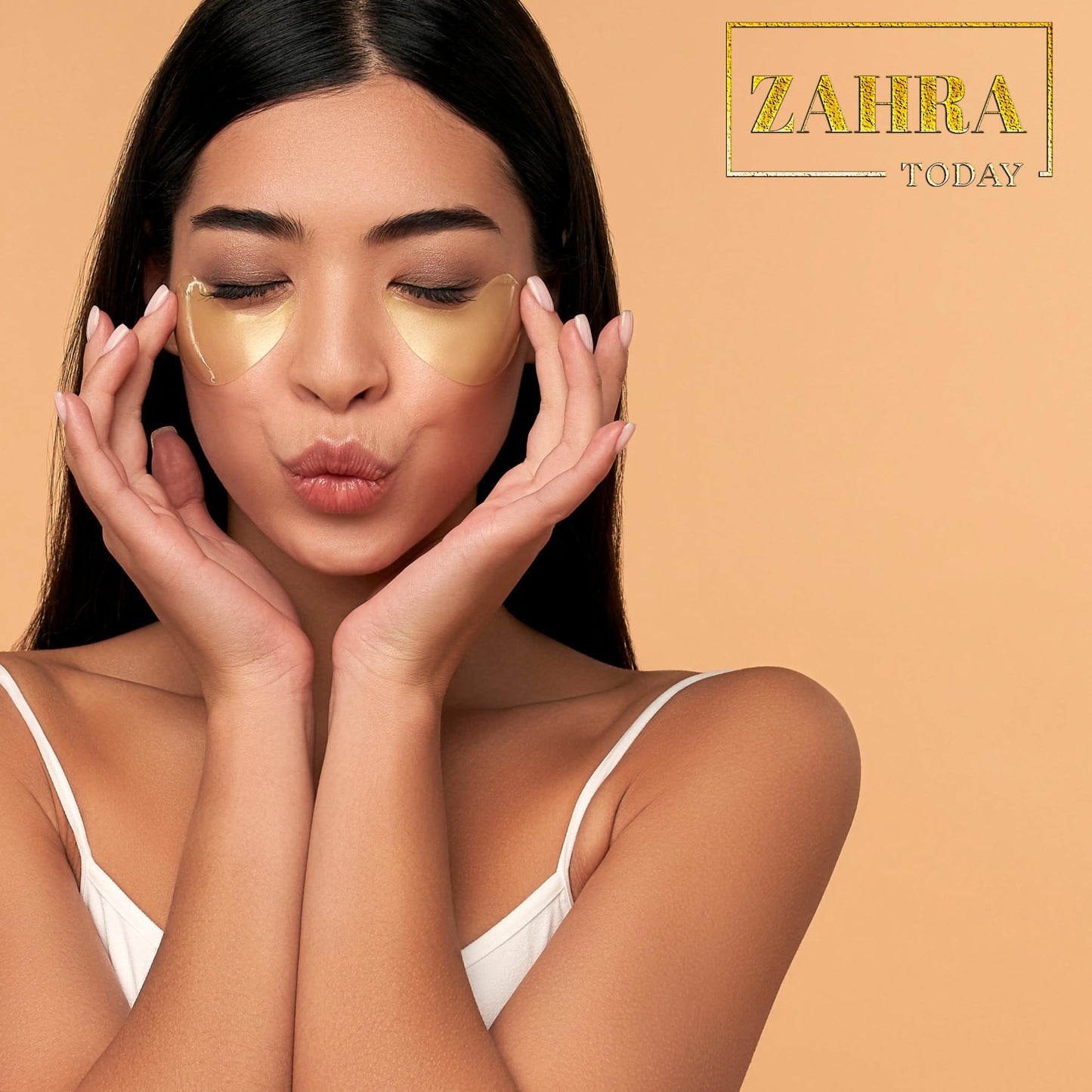 ZAHRA Today Gold Collagen Under Eye Patches - 10 Pairs for Dark Circles, Puffiness, and Hydration - Moisturizing Under Eye Mask with 24K Gold Infusion