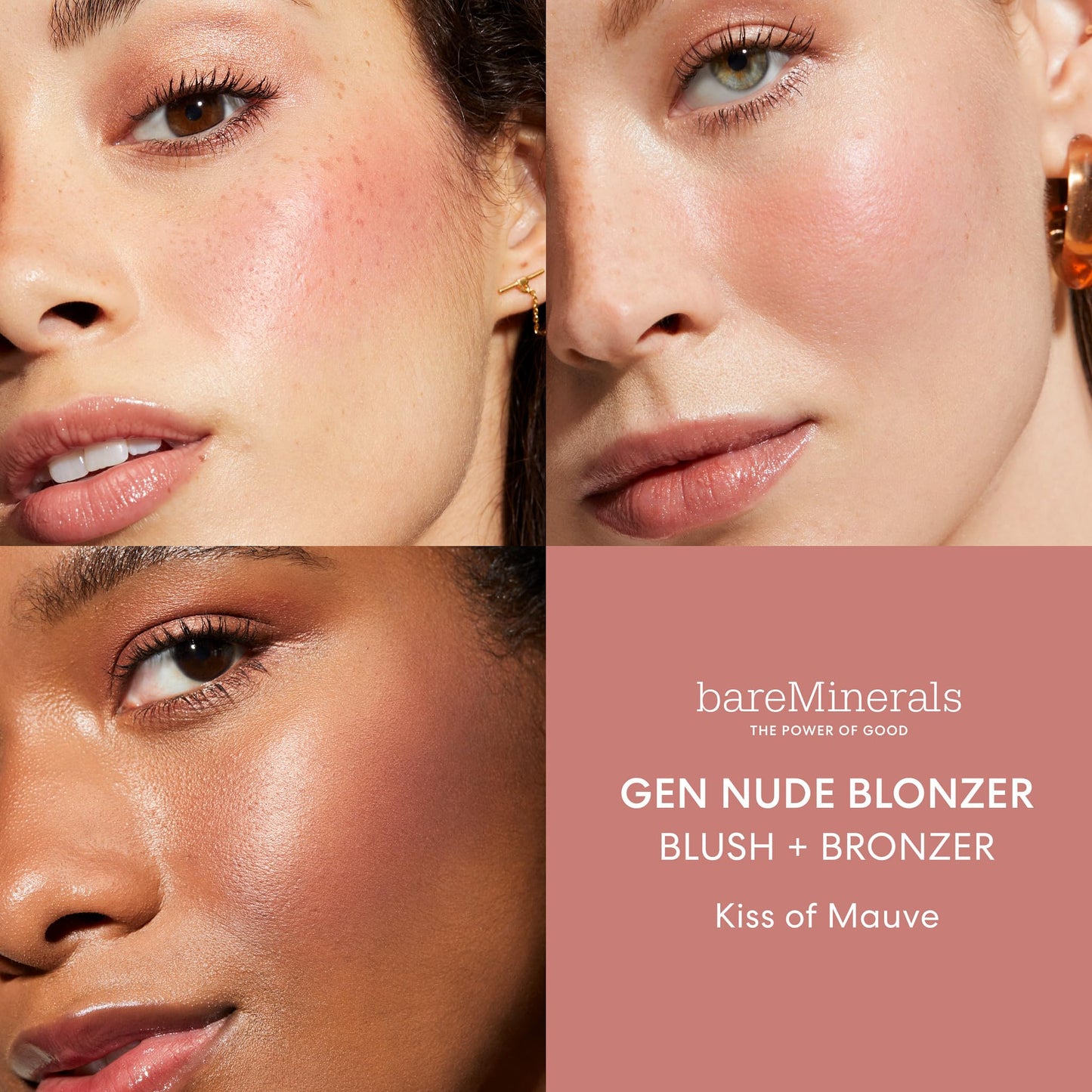 bareMinerals Gen Nude Blonzers, Blush + Bronzer Hybrid, Talc-Free, Buildable Luminous Finish, All Day Wear, Vegan