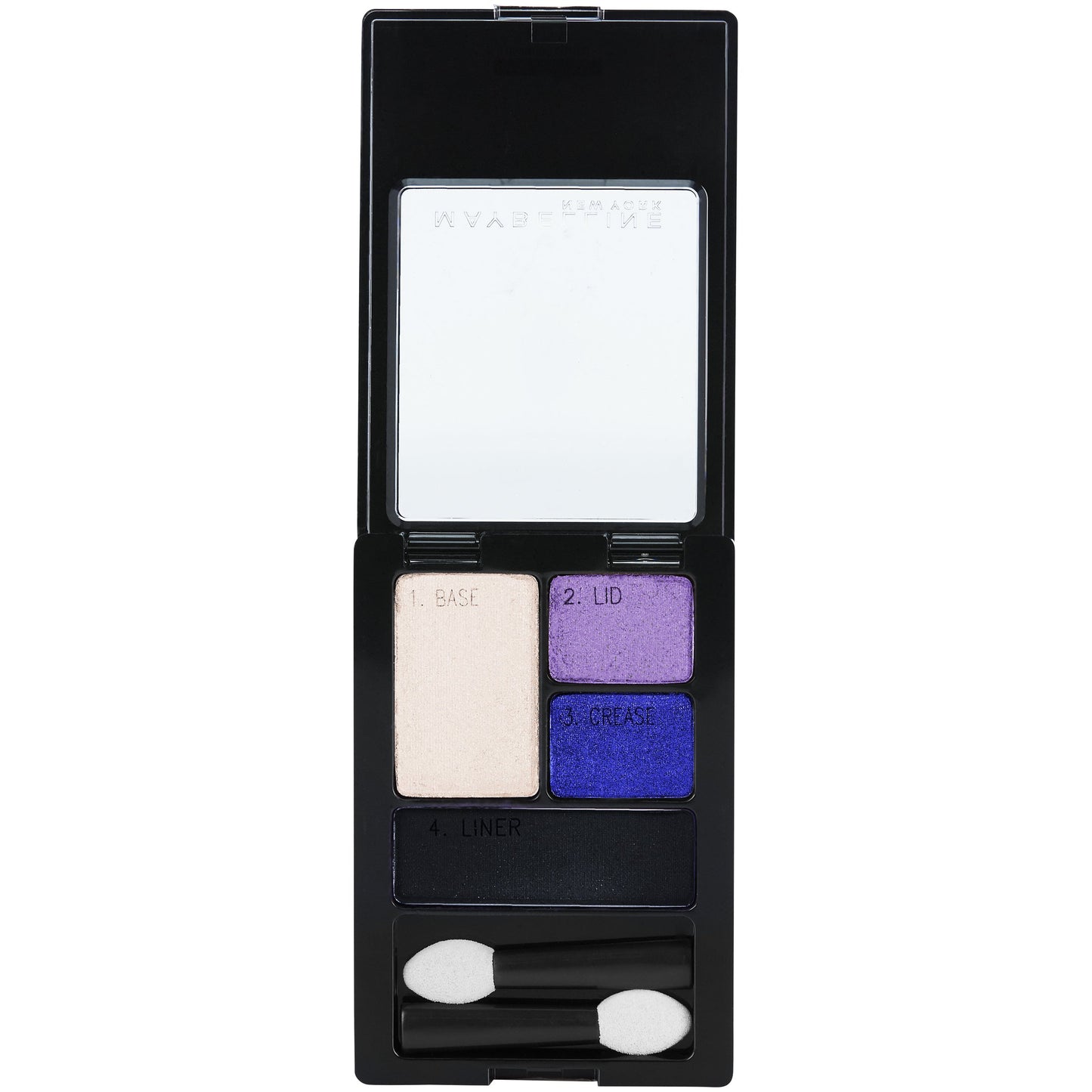 Maybelline New York Expert Wear Eyeshadow Quads, Electric Blue, 0.17 oz.