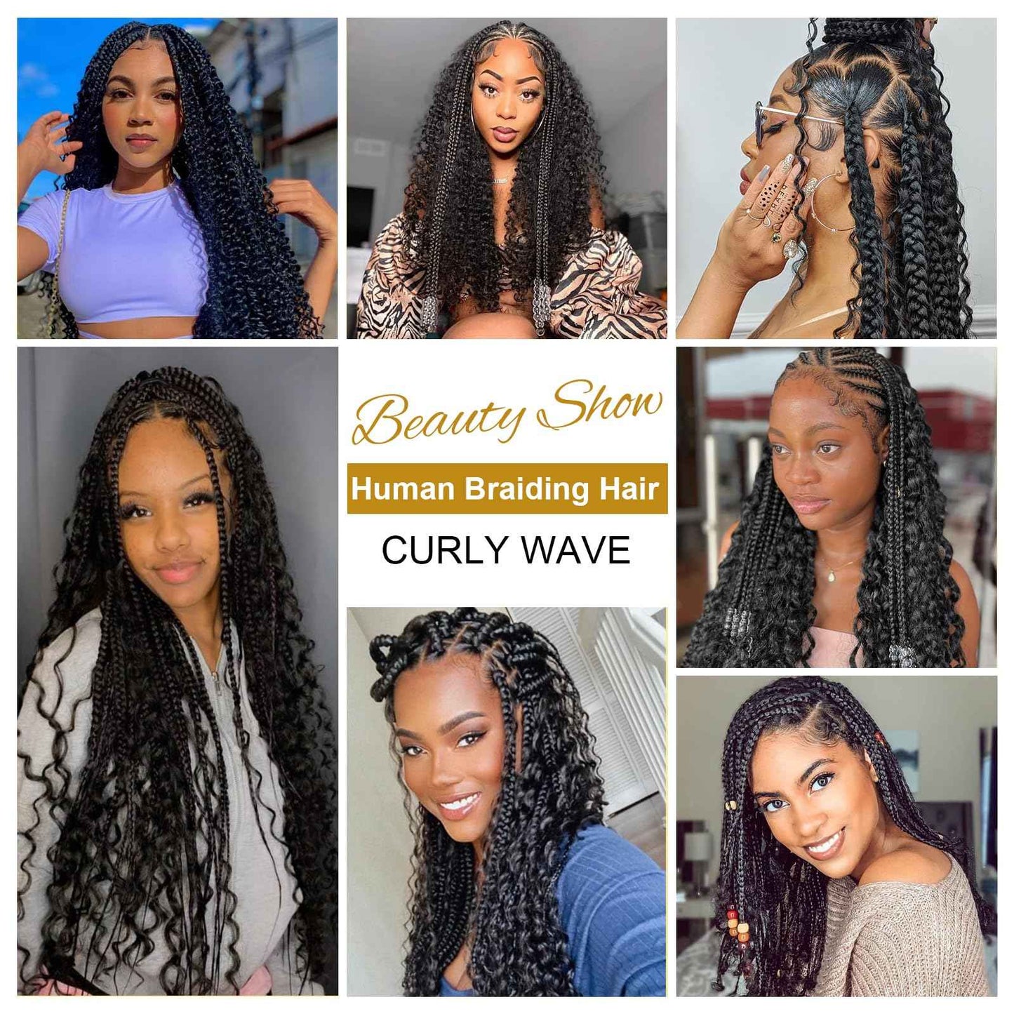Curly Bulk Human Hair For Braiding Kinky Curly 100% Unprocessed Brazilian Virgin Human Hair Extensions Micro Braiding Human Hair 100g with 2 Bundles No Weft 20 inch
