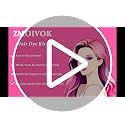 Pink Hair Dye Kit 12 pcs Professional Salon Tools for Home Coloring
