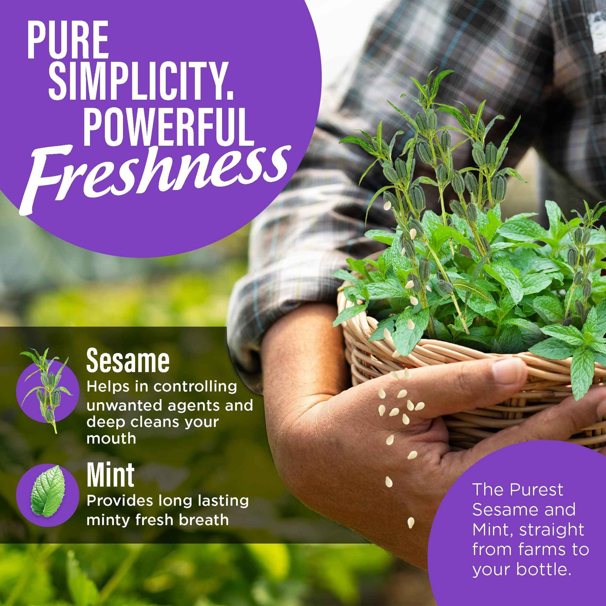 GuruNanda Refresh & Brighten Oral Care Bundle – Sesame Mint Oil Pulling Mouthwash & 16-Day Whitening Strips for Natural Care, Happy Gums & a Confident Smile