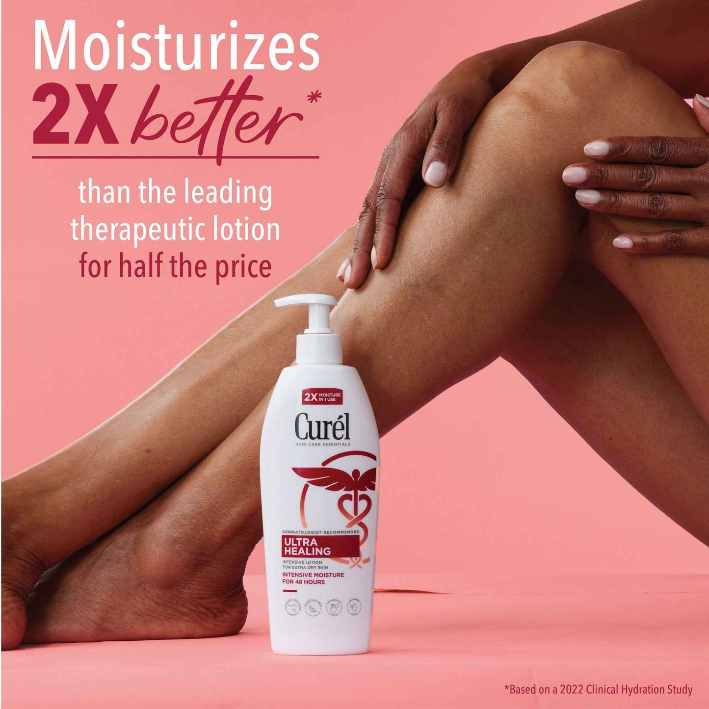 Curel Ultra Healing Intensive Fragrance-Free Lotion For Extra-Dry Skin, Dermatologist Recommended, Ideal for Sensitive Skin, Cruelty Free, Paraben Free, 13 Oz, Pack of 3