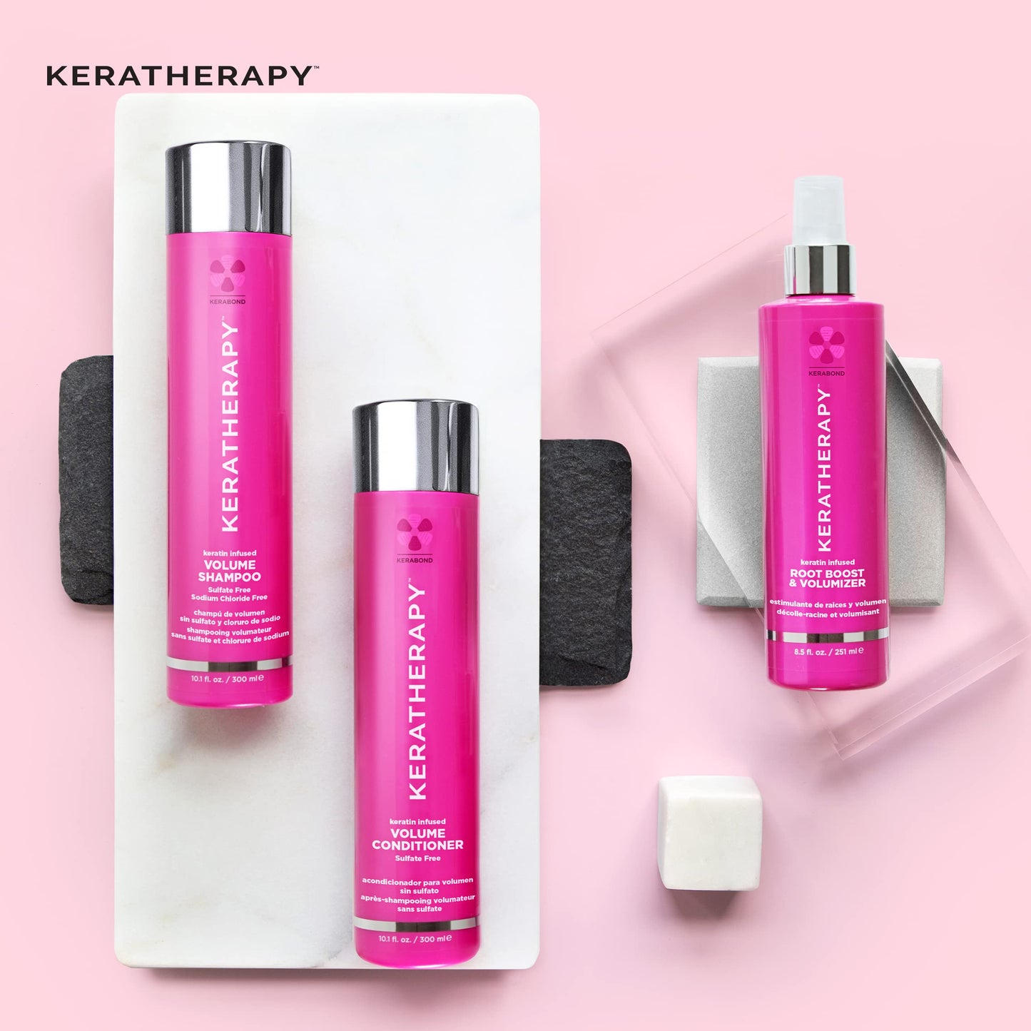 Keratherapy Keratin Infused Volume Root Boost and Volumizer Spray, 8.5 fl. oz., 251 ml - Root Booster for Hair Volume with Kerabond Technology, Hemp Seed Oil, Sea Kelp, & Hydrolyzed Silk