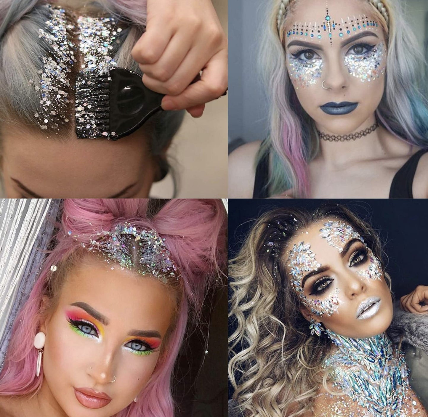 Mermaid Blue Green - Face & Body Glitter - Chunky Glitter - Cosmetic Grade - Uses Include: Festival Rave Makeup Face Body Nails Resin Arts & Crafts, Resin, Tumblers