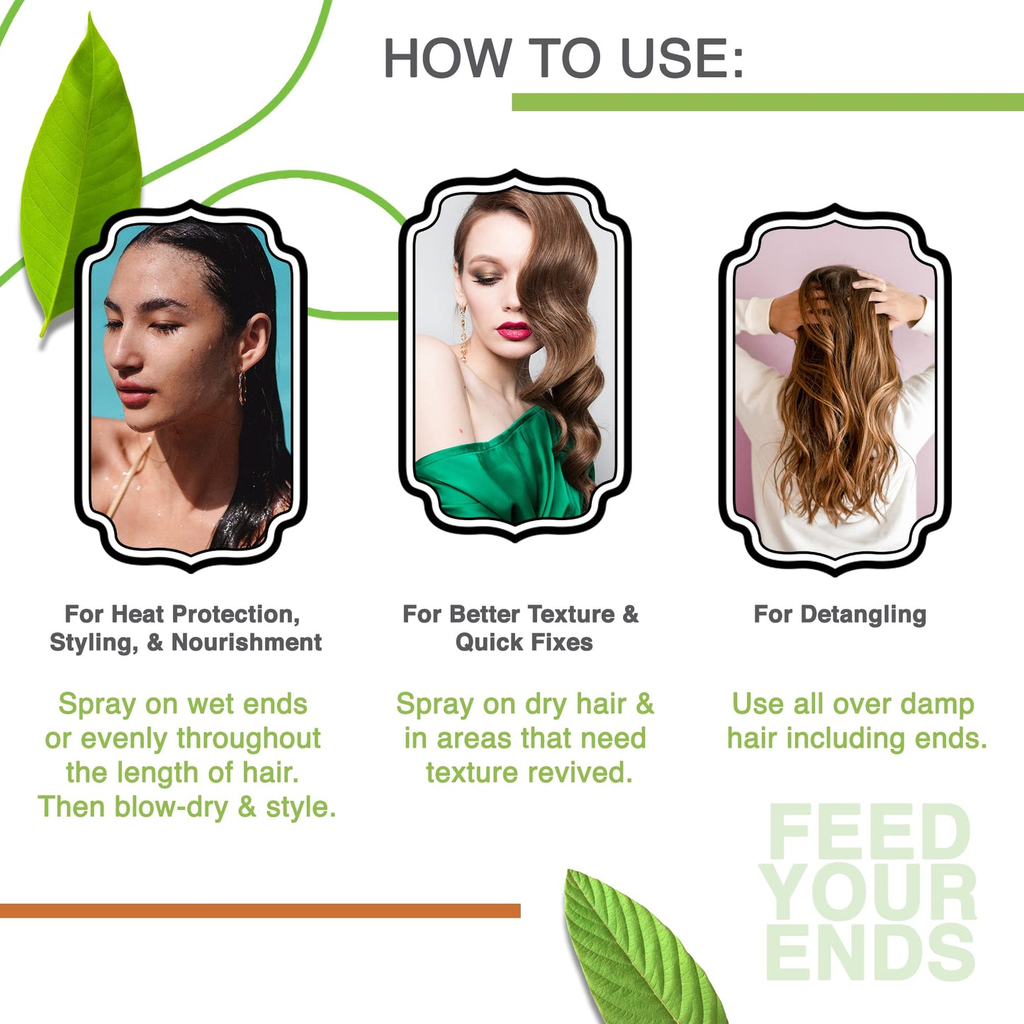 Yarok - Feed Your Ends Leave In Conditioner - Moisturize, Detangle & Protect - Hydrating & Nourishing - For Shiny, Smooth, Soft Hair - 100% Vegan - Gluten, Sulfate, Paraben & Cruelty Free - 8oz