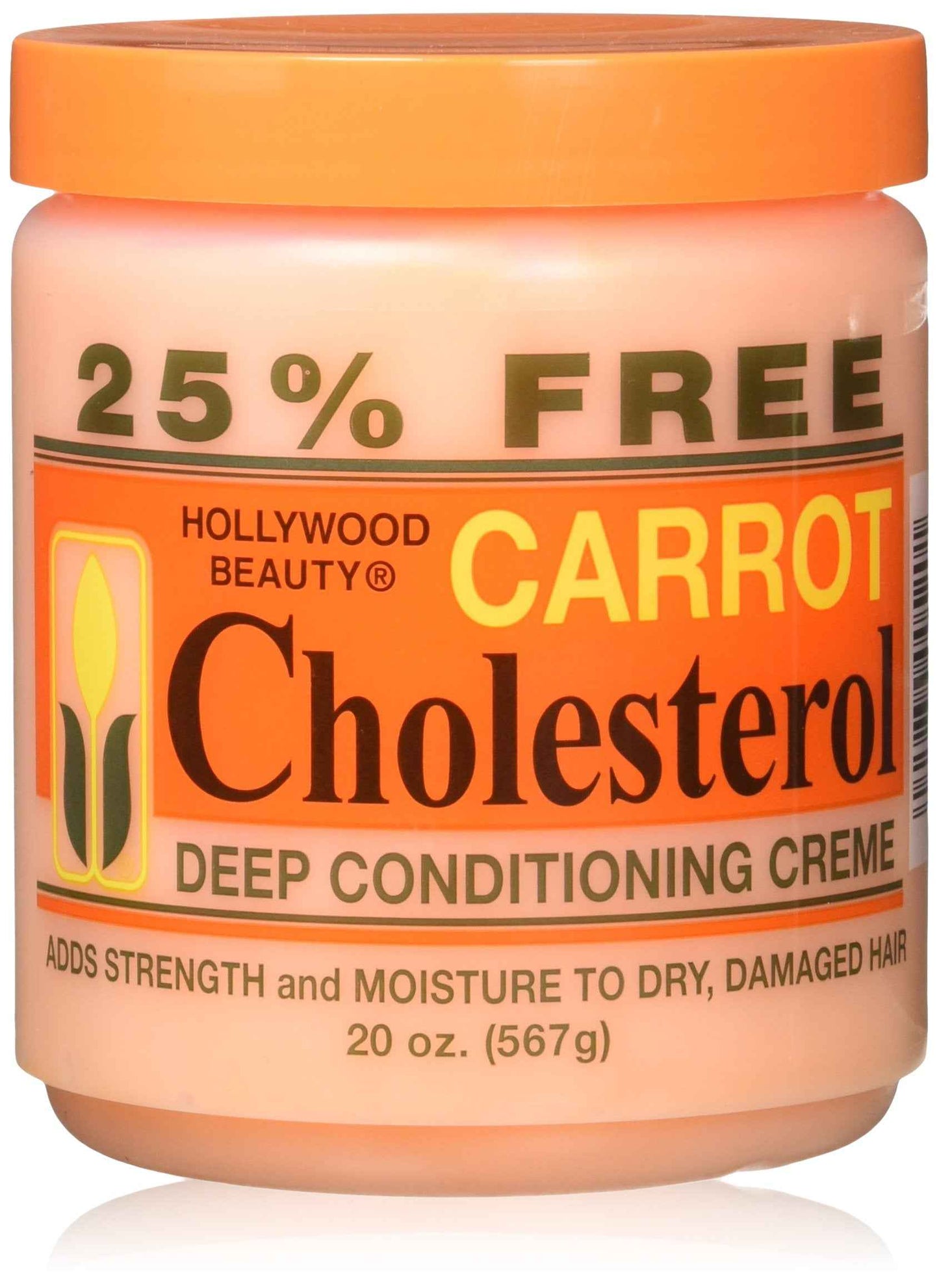 Hollywood Beauty Carrot Cholesterol Deep Conditioning Creme, 20 Ounce