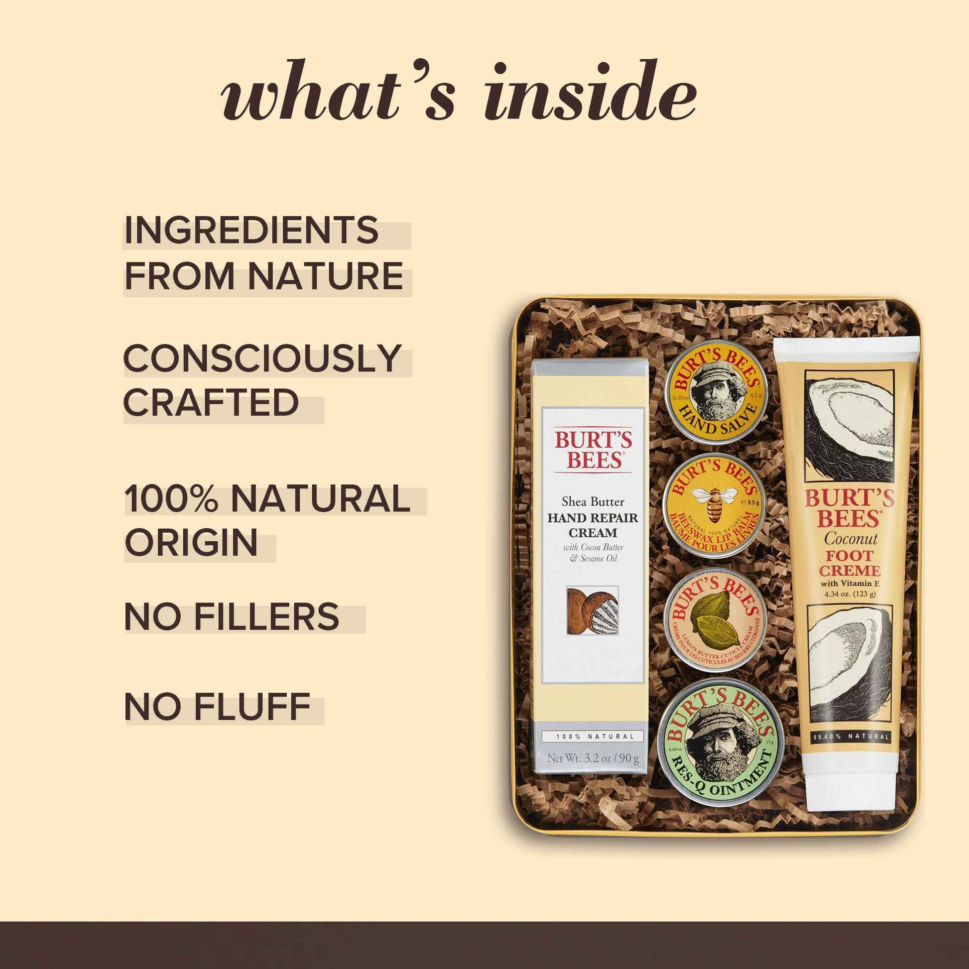 Burt's Bees Mothers Day Gifts for Mom, Classics Set with Lip Balm, 6 Products