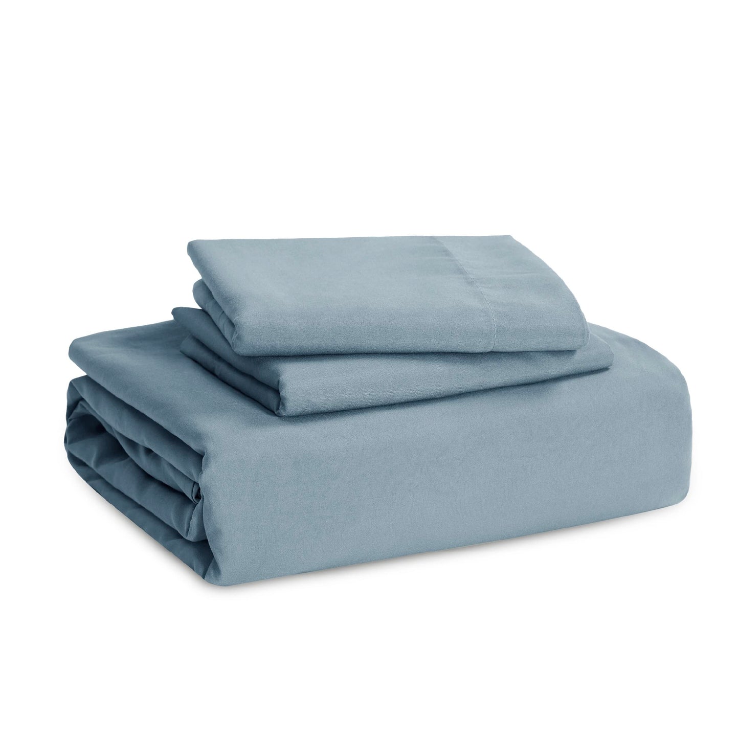 Bedsure Mineral Blue Twin Duvet Cover Set - Soft Prewashed Duvet Cover Twin Size, 2 Pieces, 1 Duvet Cover 68x90 Inches with Zipper Closure and 1 Pillow Sham, Comforter Not Included