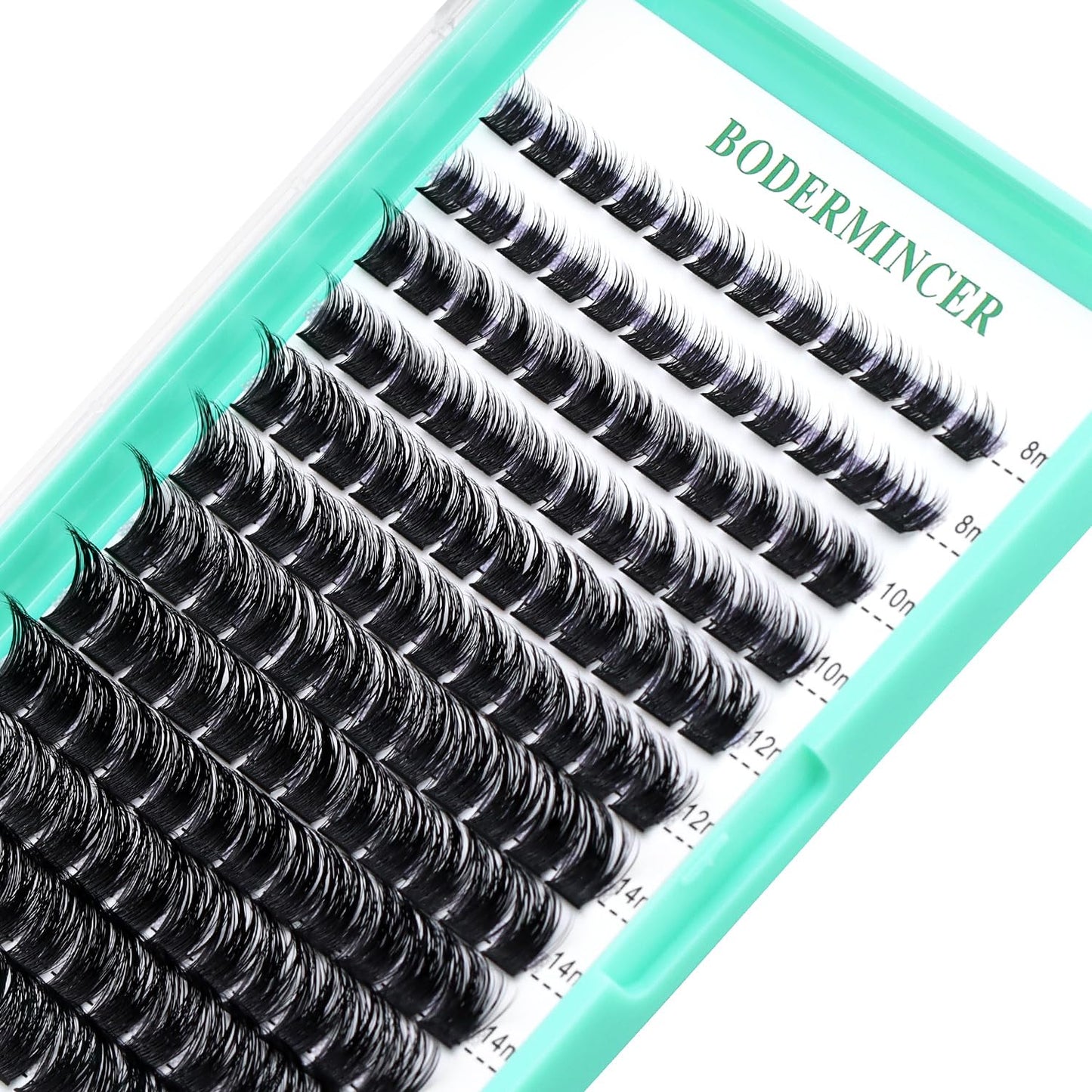 Bodermincer Black/Colored Cluster Lashes 240pcs 20D/40D DIY Eyelash Extension D Curl Long Individual Lashes Mixed Tray Faux Mink Lash Clusters Extensions 8-22mm (B02# 8-10-12-14-16mm MIX)