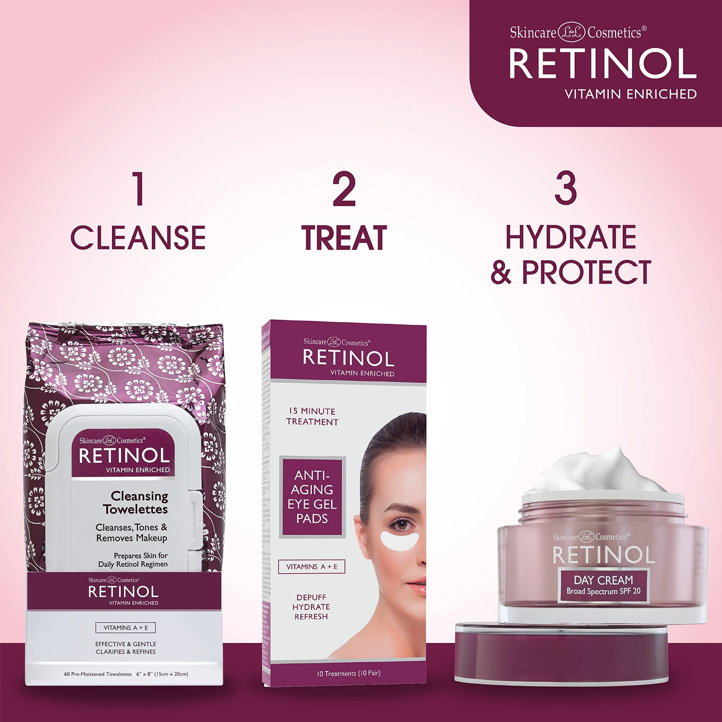 Retinol Anti-Aging Eye Gel Pads – The Original Retinol Instant De-Puff Treatment – Soothing Vitamin A Eye Gel Pads Reduce Puffiness & Refresh For A Quick, Visible Improvement in Appearance of Eyes