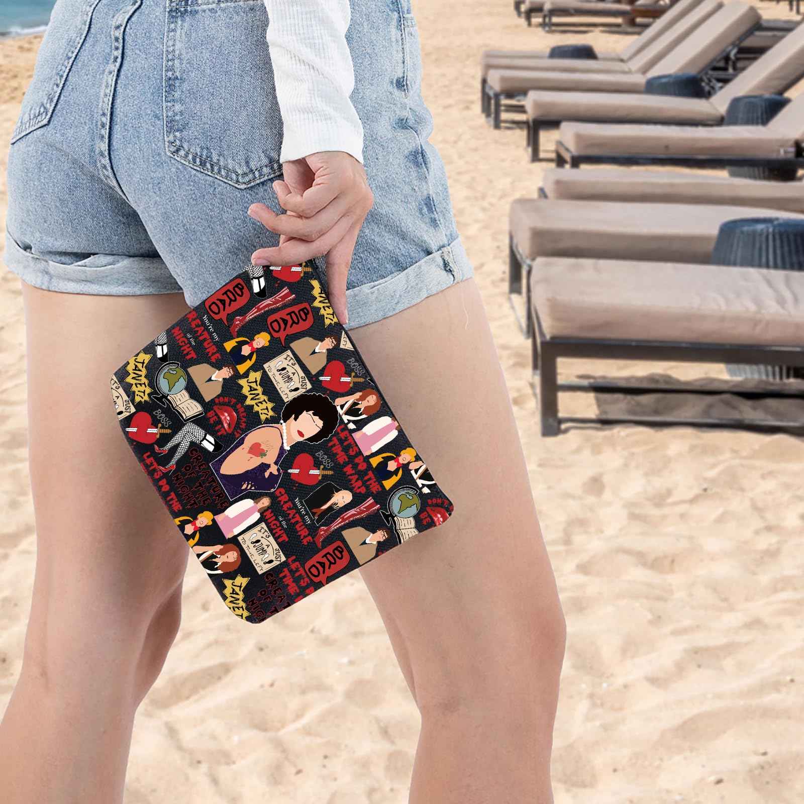 G2TUP Brad & Janet Makeup Bag Musical Film Fans Gift Don't Dream It Be It Zipper Pouch Musical Merch (Don't Dream New)