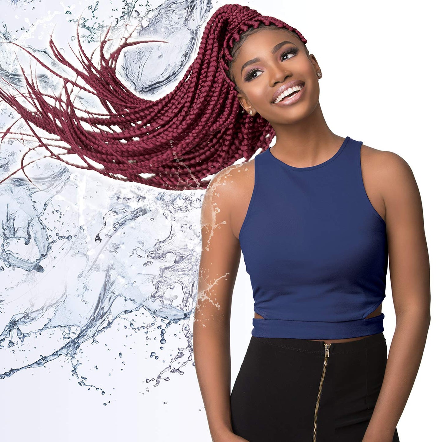 Xpression Sensationnel Synthetic Hair Braids 3X Ruwa Pre-Stretched Braid 24" (3 Packs, LILAC)