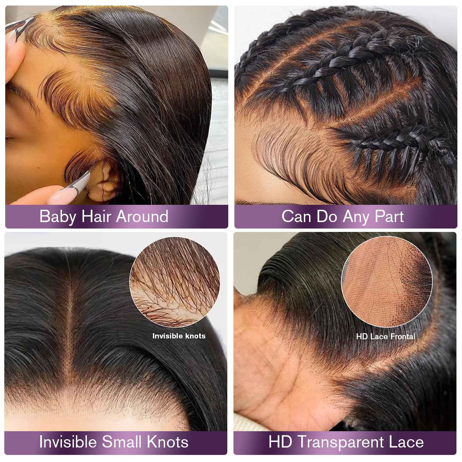 VNFM 8inch Bob Wig Human Hair Short Body Wave Lace Front Wigs Human Hair 13X4 HD Lace Frontal Wig Human Hair Pre Plucked Bob Wigs for Women