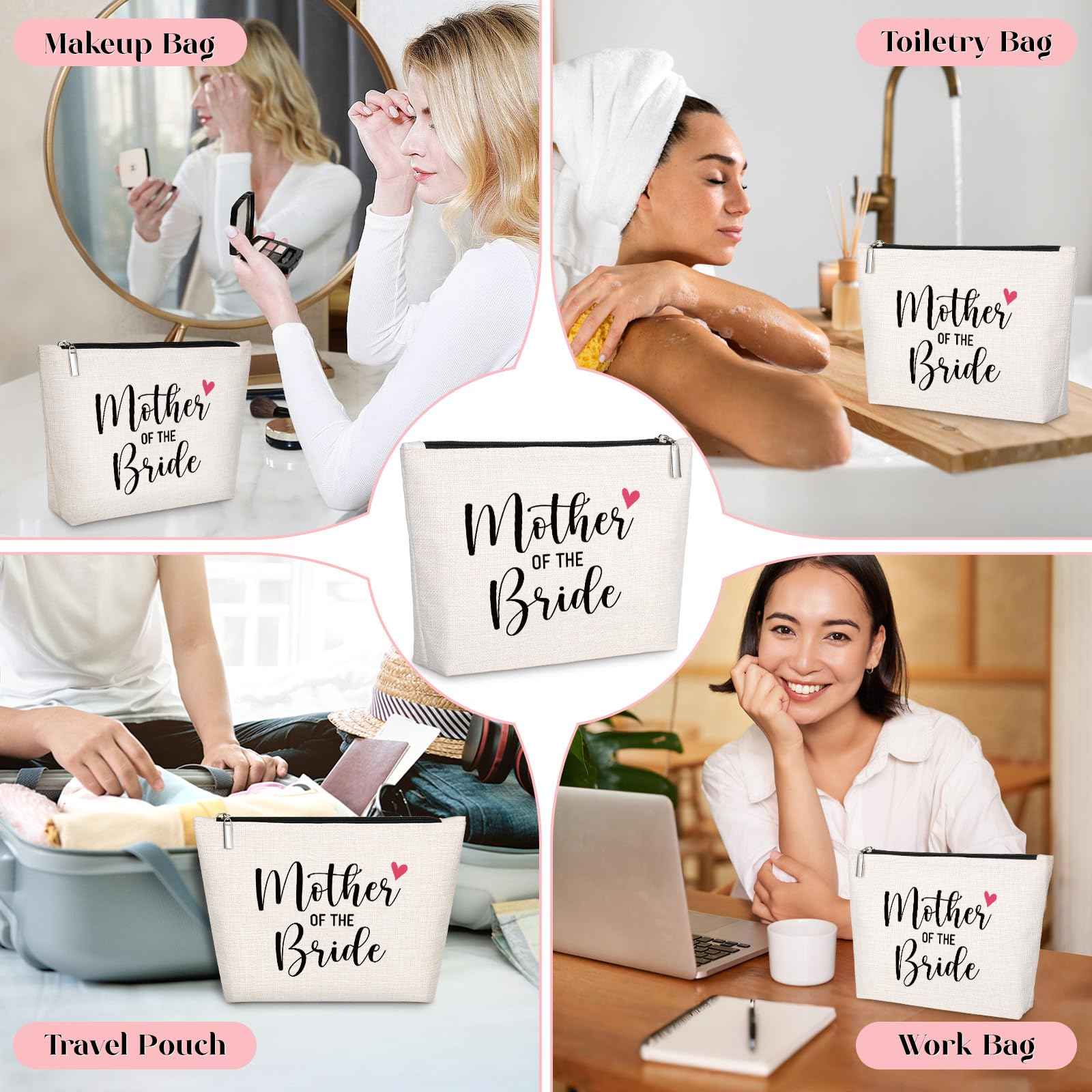 GevGuxLuo Mother of The Bride Gifts Wedding Gift Marriage Gifts Makeup Bag