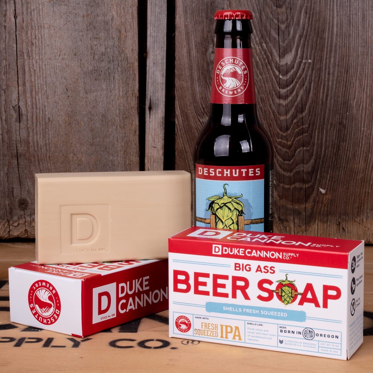 Duke Cannon Supply Co. Big Brick of Beer Soap, 10oz - Deschutes Fresh Squeezed IPA