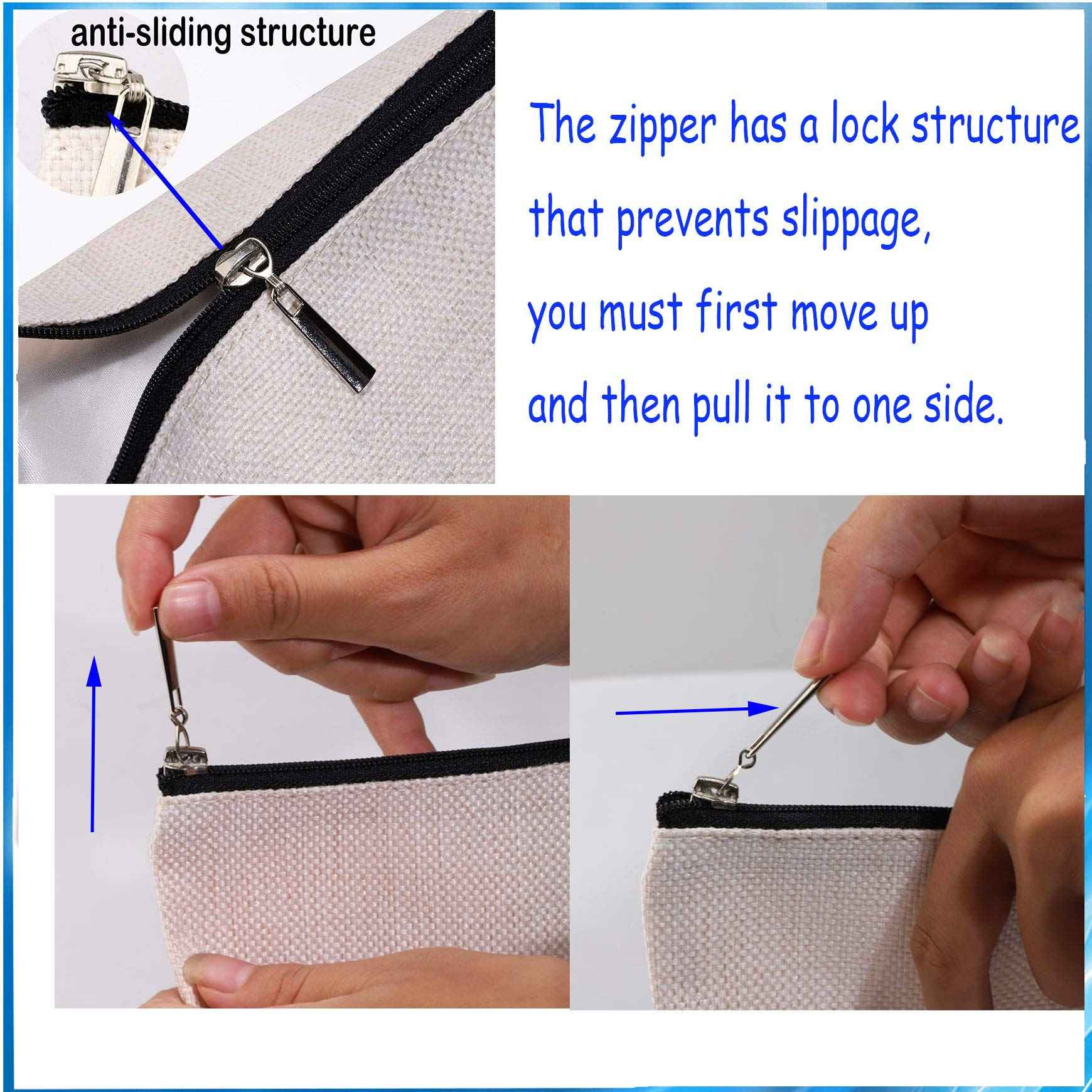 PXTIDY LAX Lacrosse Gifts Peace Love Lacrosse Makeup Bag Lacrosse Player Cosmetic Bag Gifts for Lacrosse Moms Lacrosse Fans(Beige)