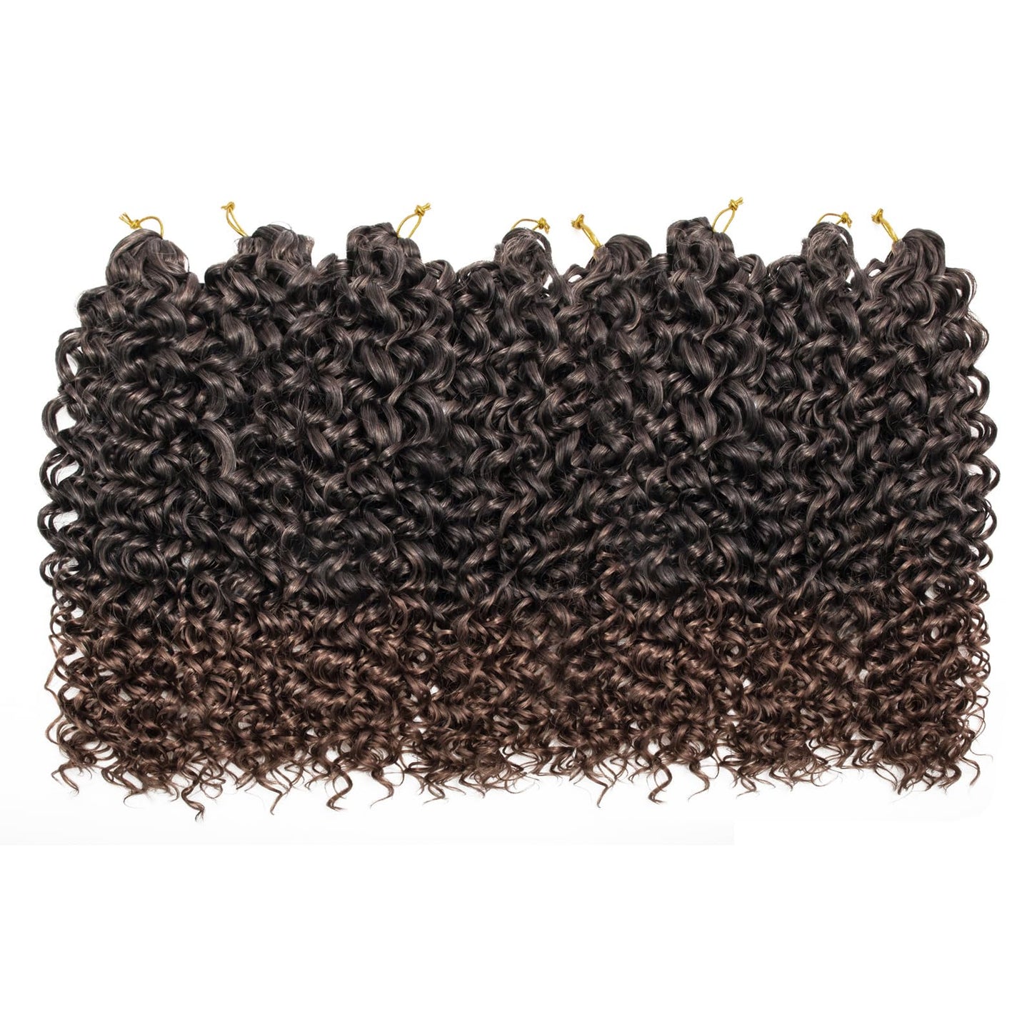 YXCHERISHAIR 8 Packs Curly Crochet Hair 14inch GoGo Curl Crochet hair for Women Deep Wave Braiding hair,Synthetic Bohemian Crochet Braid Water Wave Crochet hair Extensions(1B/30, 14inch)