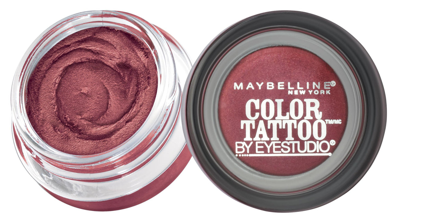 Maybelline New York Eyestudio ColorTattoo Metal 24HR Cream Gel Eyeshadow, Pomegranate Pink, 0.14 Ounce (1 Count)