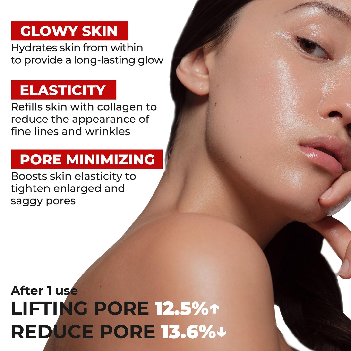 MDP+ RED LACTO COLLAGEN WRAPPING MASK, Glowy Skin, Skin Elasticity, Pore Lifting | 2.36fl.oz, 70ml