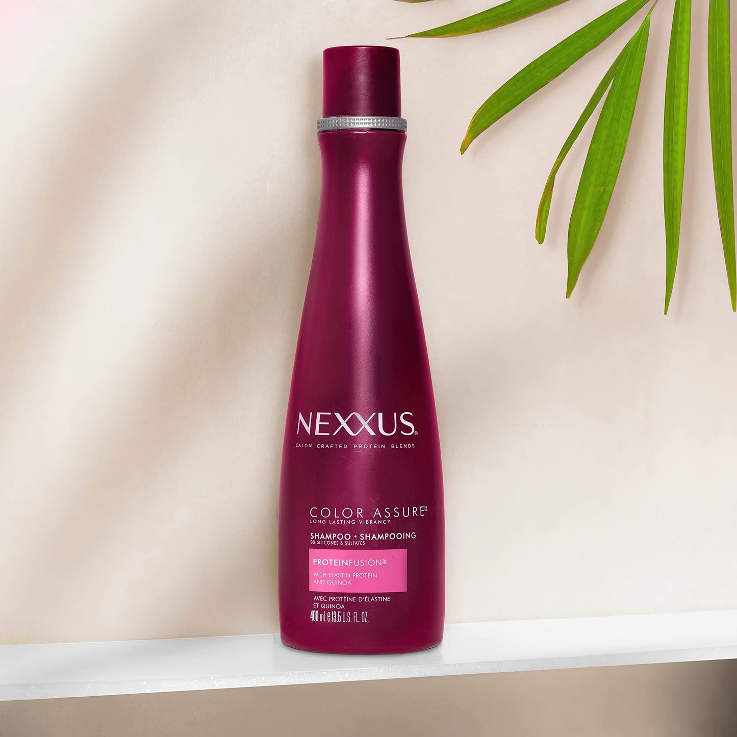 Nexxus Color Assure Shampoo for Color Treated Hair ProteinFusion Sulfate Free, 0% Silicone, 13.5 Fl Oz (Pack of 2)