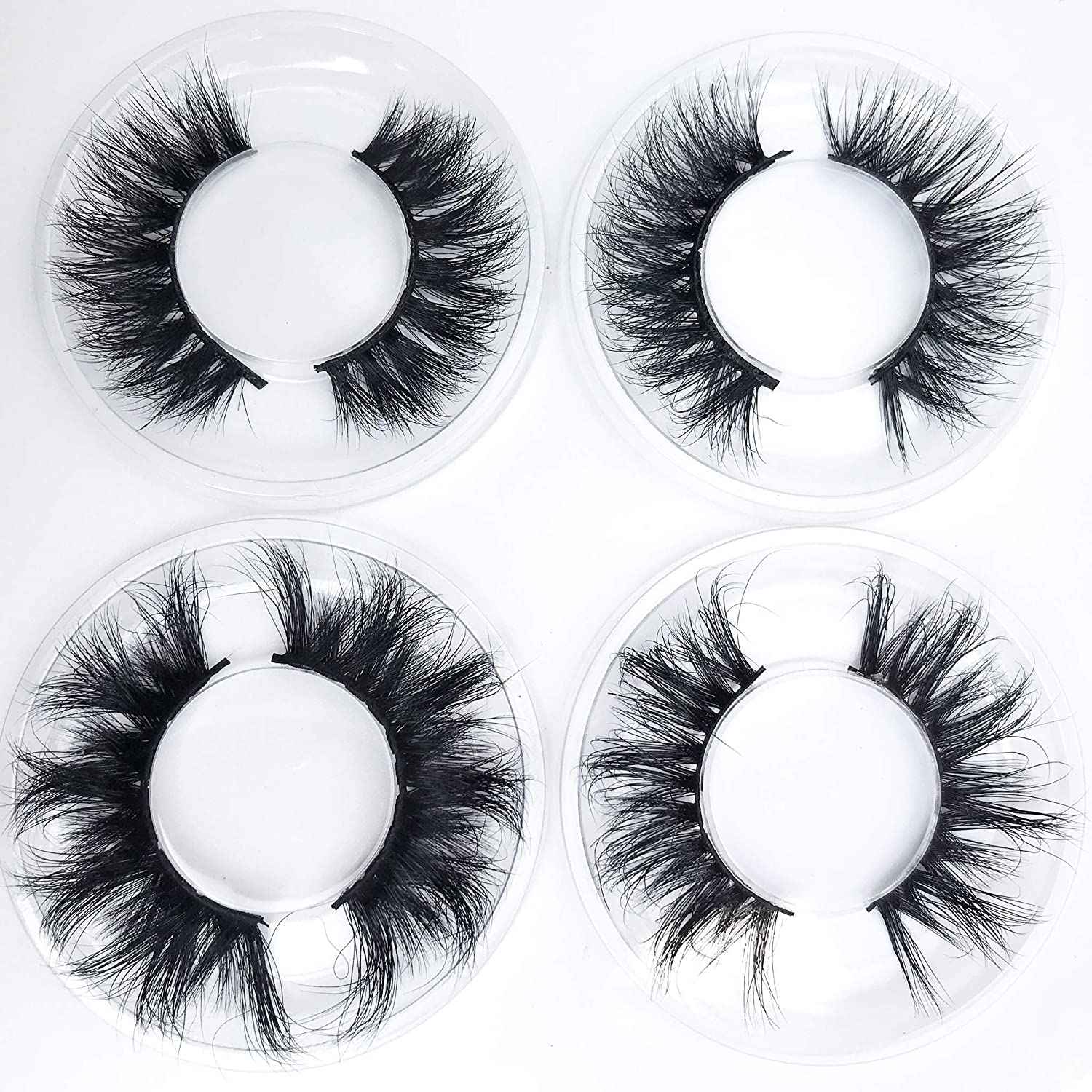 Mink Eyelashes Long Fluffy 3D Mink Lashes Pack Naturl Look 10 Styles 18mm 16mm 20mm 22mm 100% Siberian Long Full Mink Fur Eyelashes