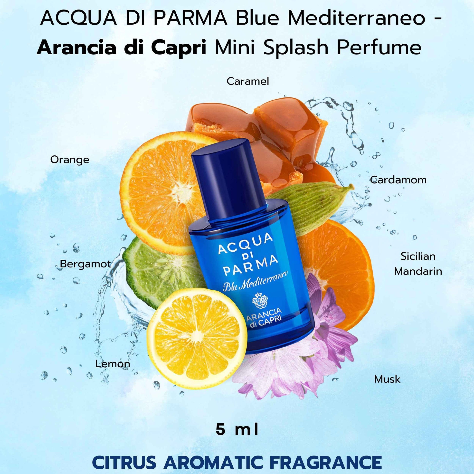 Acqua Di Parma Perfume Gift Set Blue Mediterraneo Variety Mini Splashes