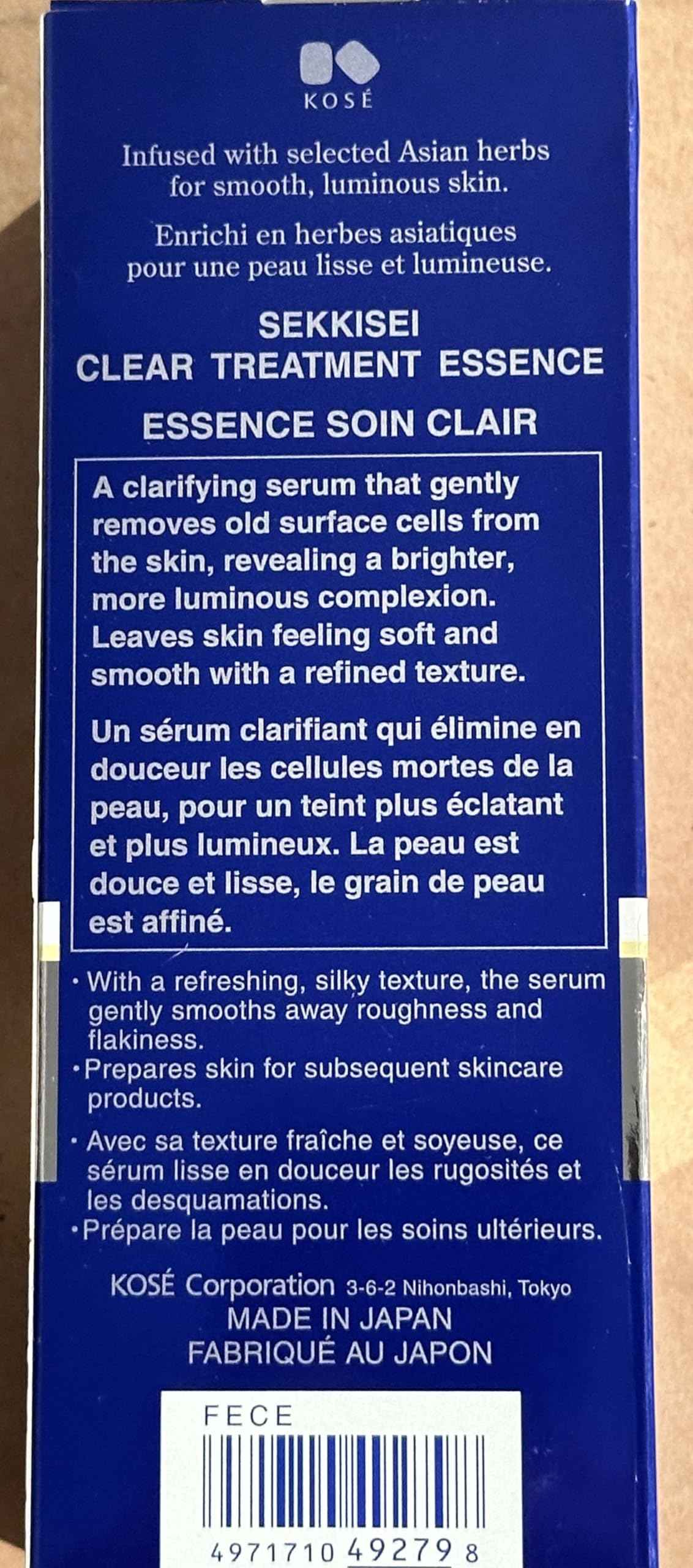 SEKKISEI Clear Treatment Essence, Renewing Skin Treatment, 4.7 Ounce