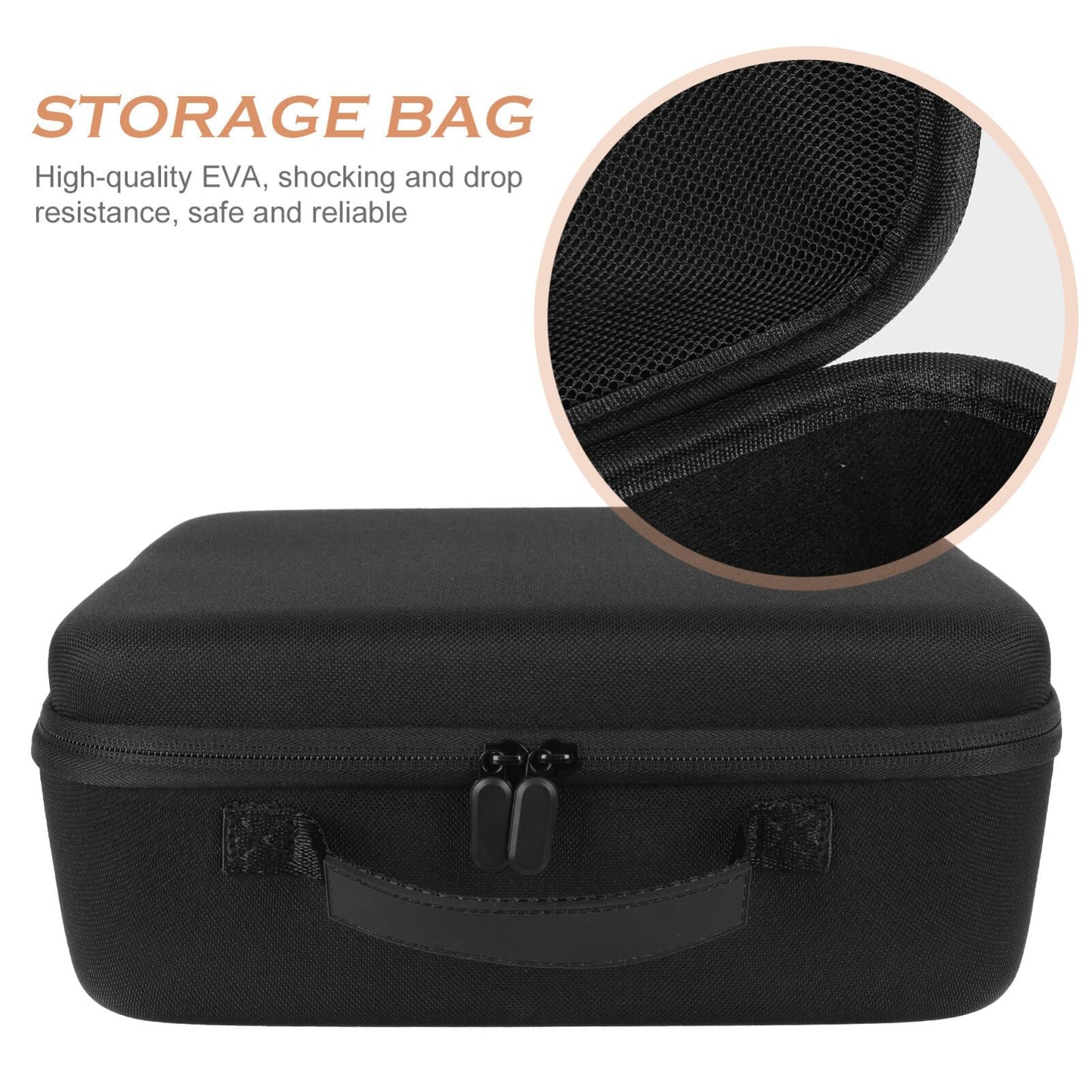 FRCOLOR Hair Dryer Case Holder Travel Storage Case Hair Blower Carrying Pouch Lightweight Eva Organizer Case Hard Shell Container Bag