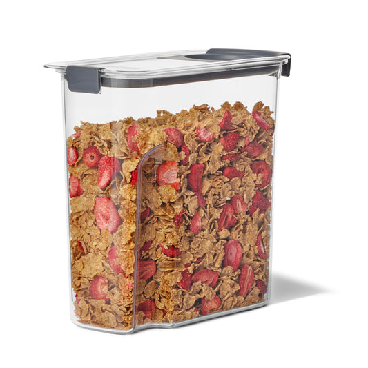 Rubbermaid Brilliance Airtight Cereal Food Storage Container, Shatterproof, BPA-Free and Dishwasher-Safe, 32oz Capacity