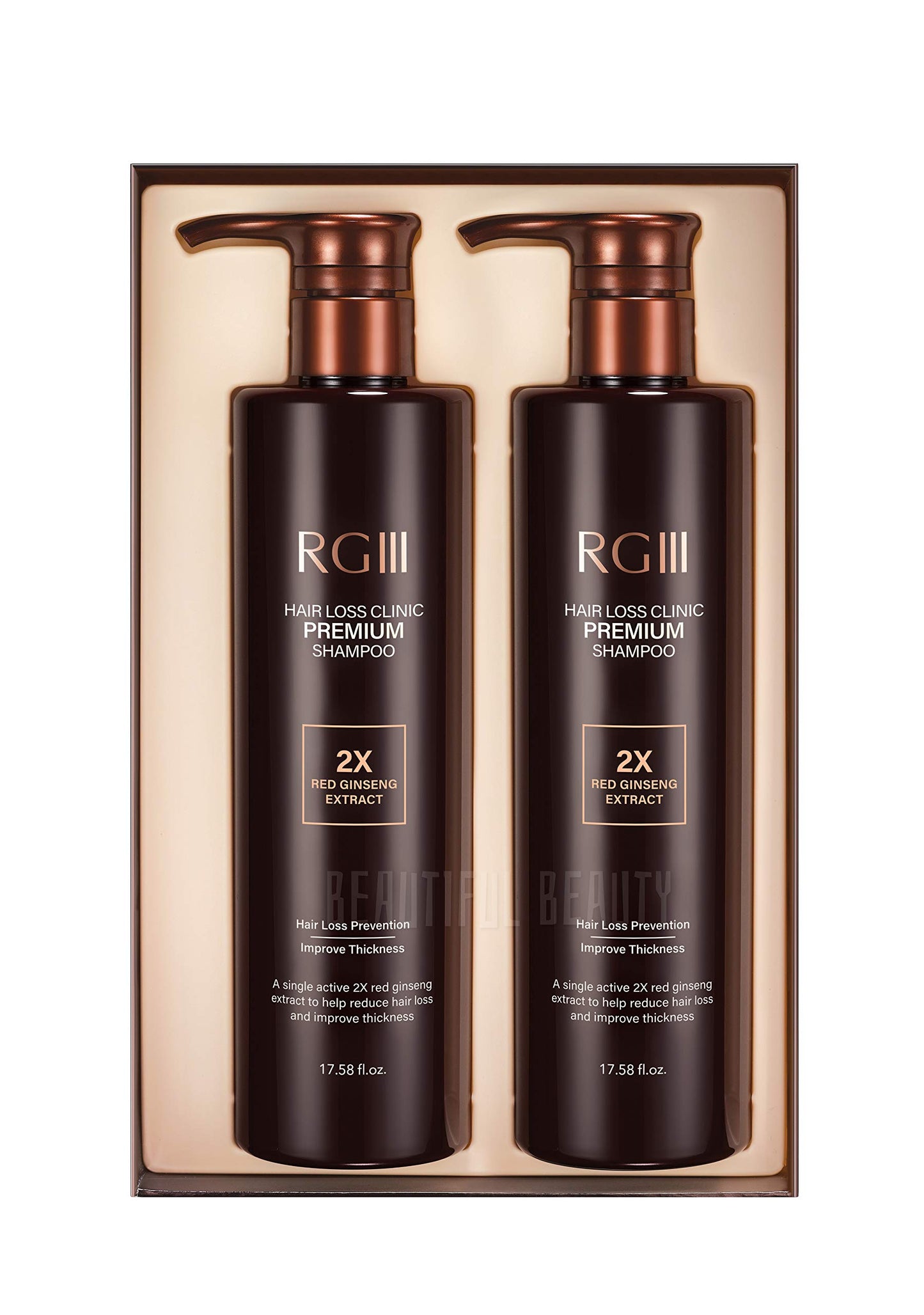 COSMOCOS RG3 RGIII PREMIUM HAIR LOSS CLINIC SHAMPOO (ONE BOTTLE)