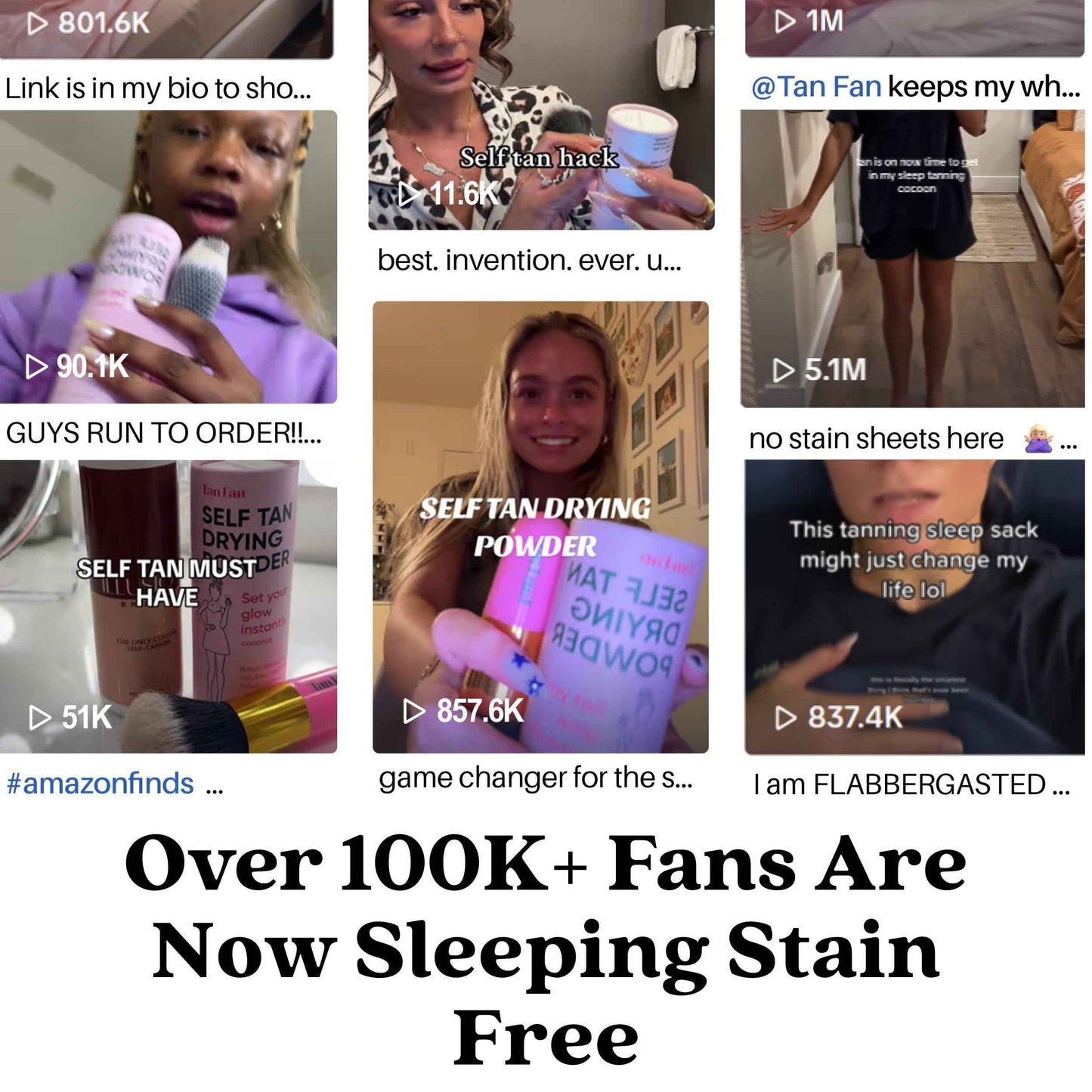 Tan Fan Self Tan Drying Powder - Stops Sticky Feeling After Sunless Tanner - 100% Vegan Talc-Free Translucent Loose Setting Powder In Shaker Bottle For Smooth Silky Skin - USA Made (Coconut 3oz)