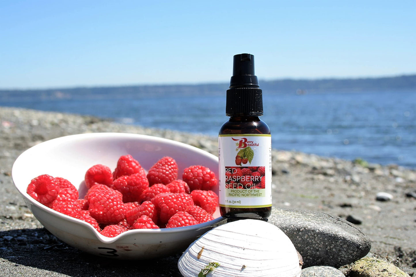 Berry Beautiful Red Raspberry Seed Oil - 1 fl oz - Cold-pressed from Raspberries grown by Northwest Berry Co-op farmers