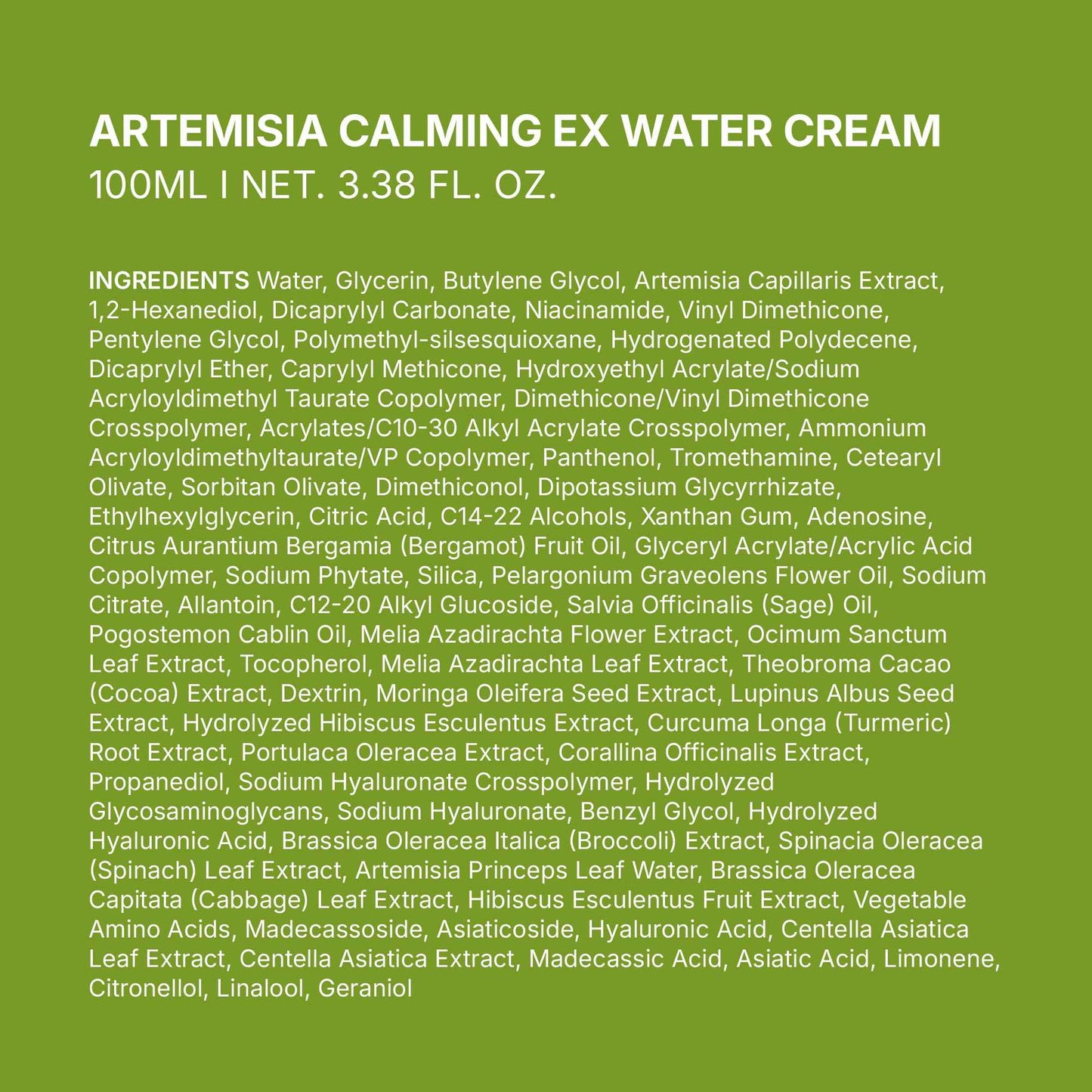 BRING GREEN Artemisia Calming EX Water Cream 100mL