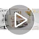 Aveniee Cream White Makeup Organizer with Drawers & Compartments, Vanity Storage for Cosmetics & Skincare