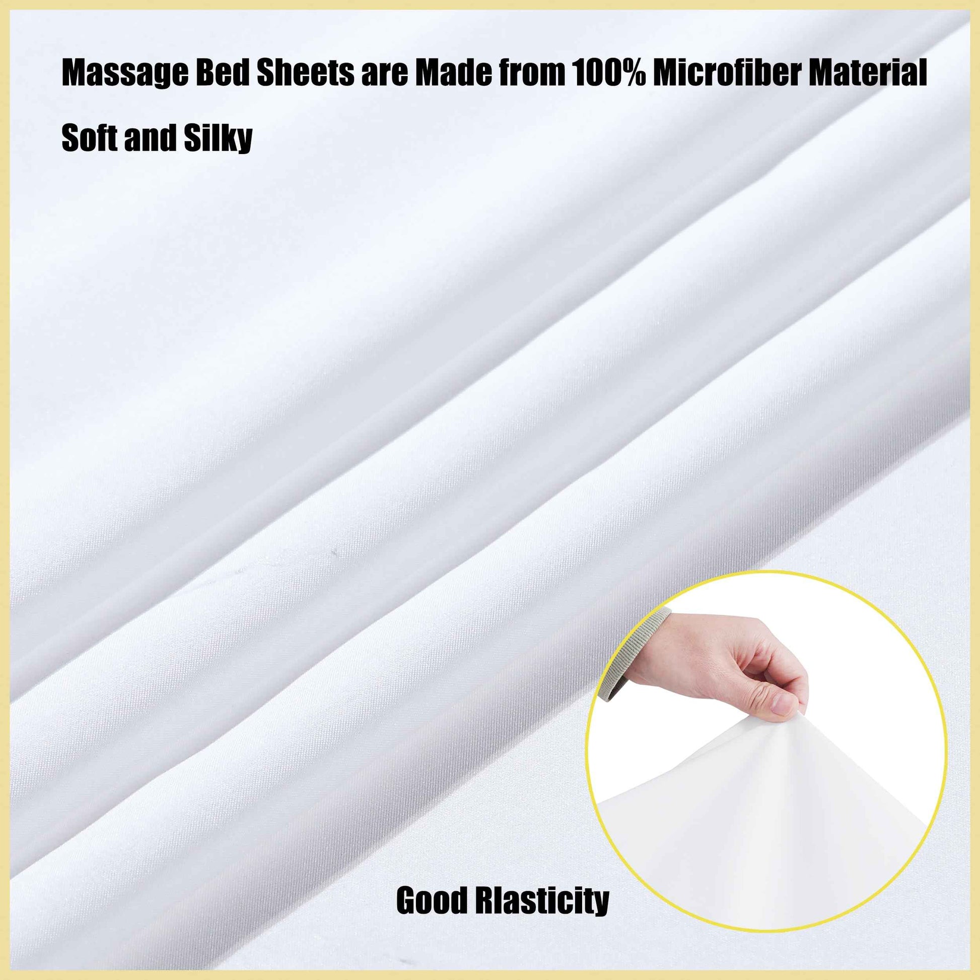 2 Sets Microfiber Massage Table Sheet Sets 3 Pcs Massage Bed Cover Soft Wrinkle Free Includes Massage Fitted Sheet,Massage Sheets and Face Cradle Cover for SPA Beauty Salon Tattoos (White)