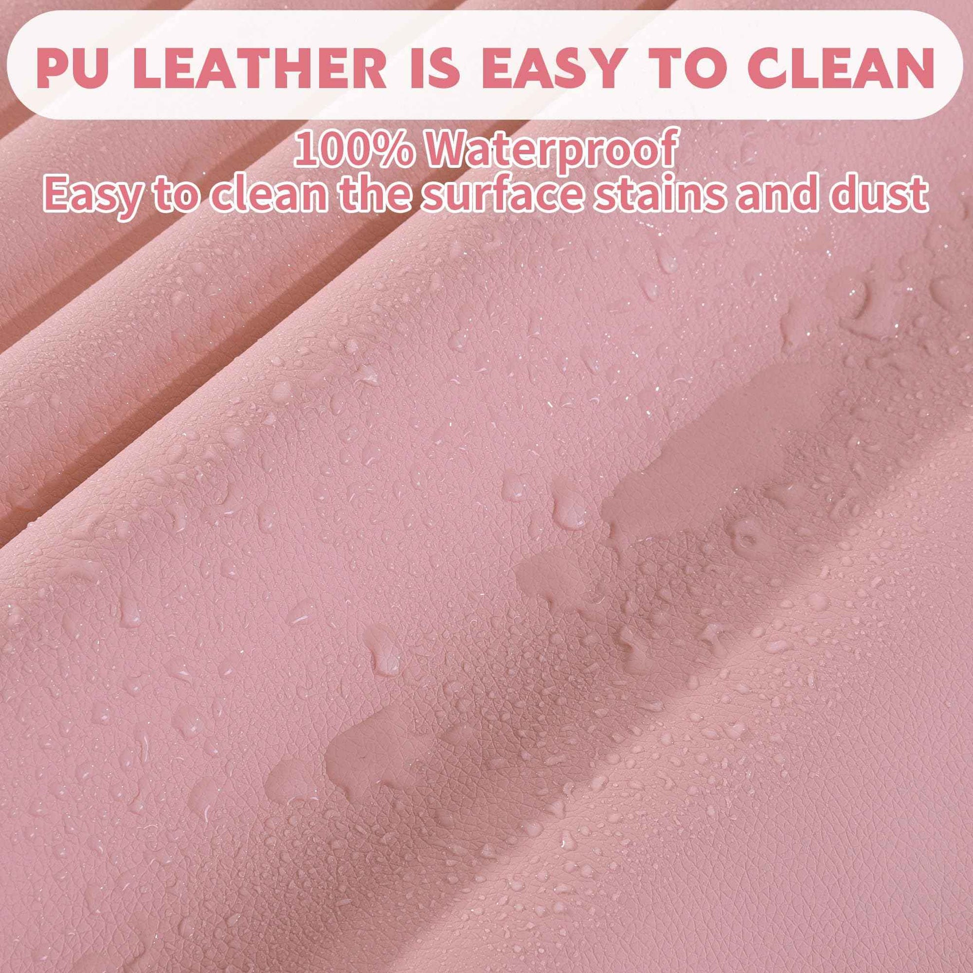 BALAPET Lash Bed Sheets Non-Sticky Sugaring and Waxing Pad Wipeable and Waterproof PU Leather Massage Table Cover Suitable for Grafting Eyelash Beds Massage Tables,SPA,Beauty(Pink)