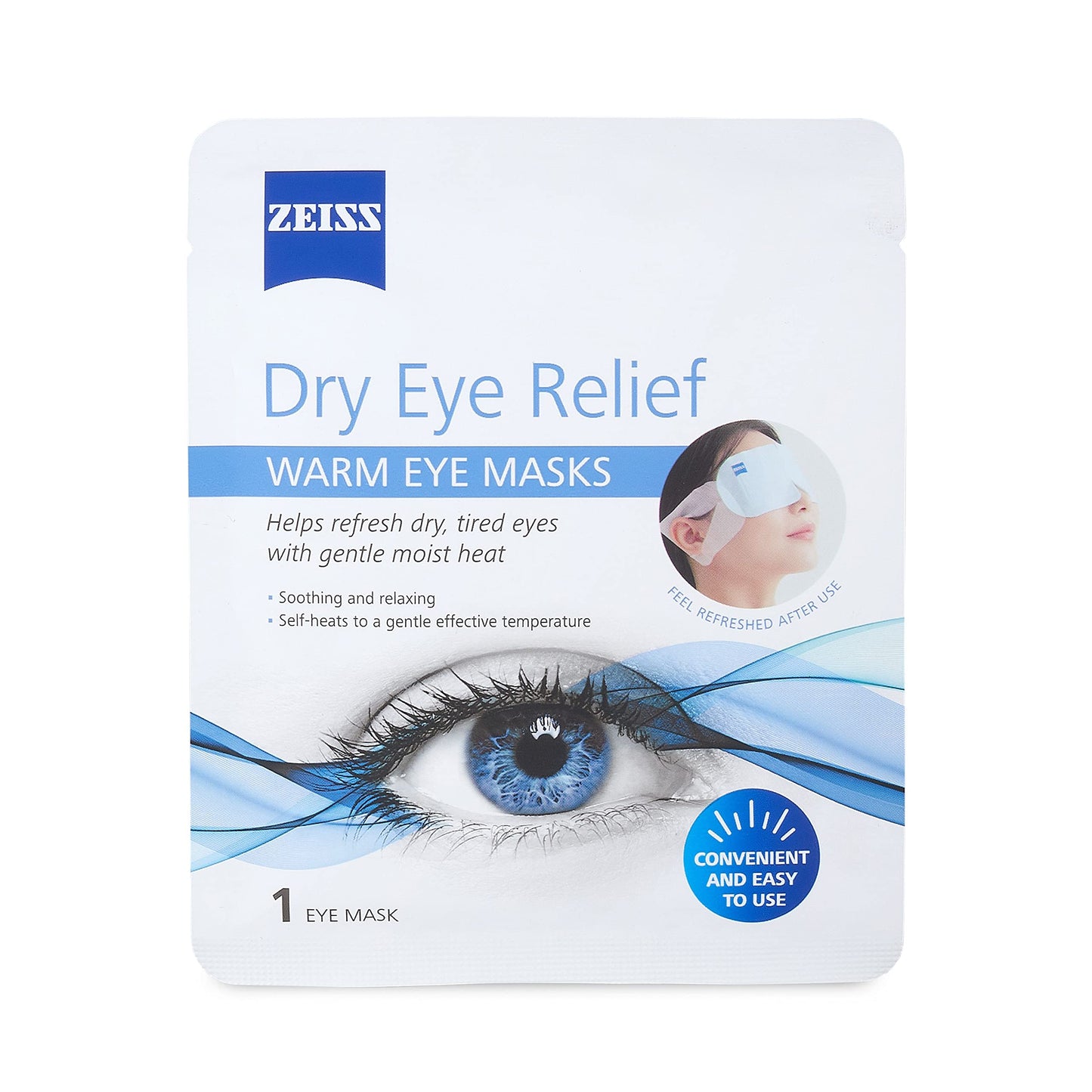 ZEISS Warm Eye Masks, 10 Count for Dry Eye Relief