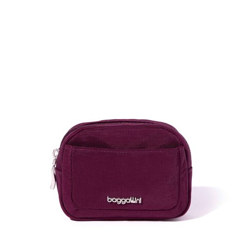Baggallini Mini Cosmetic Pocket - Lightweight 5x3 Inch Makeup Bag - Travel Essentials Makeup Organizer