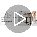 Stainless Steel Shower Stool with Storage Shelf